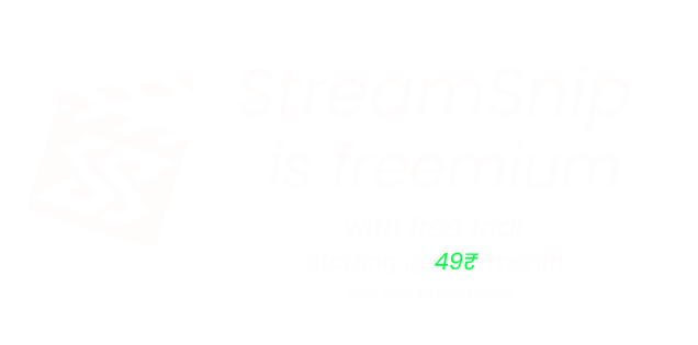 StreamSnip Poster
