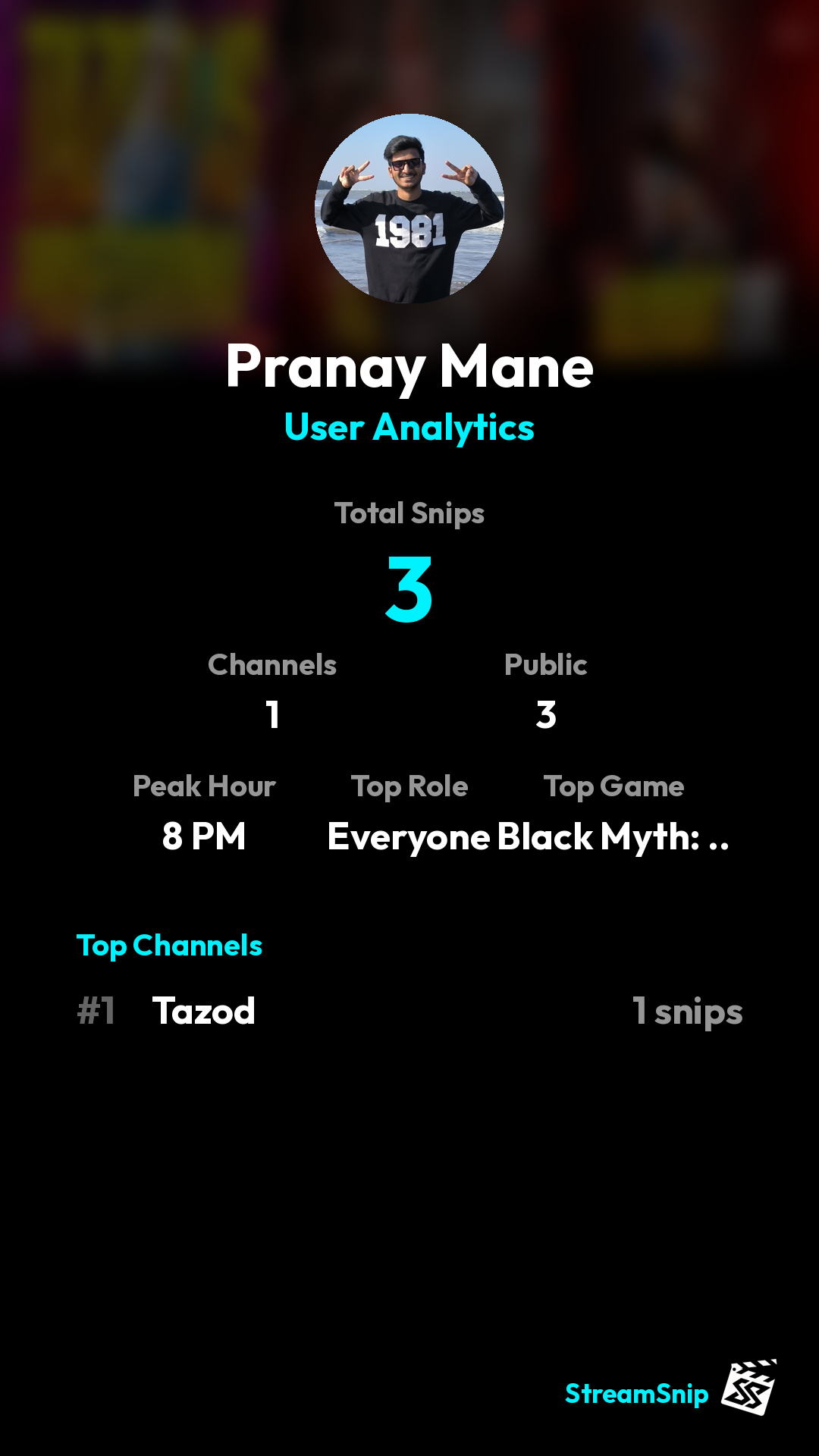 Stats Share Card
