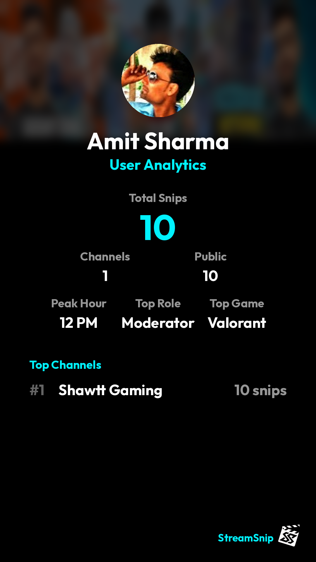 Stats Share Card