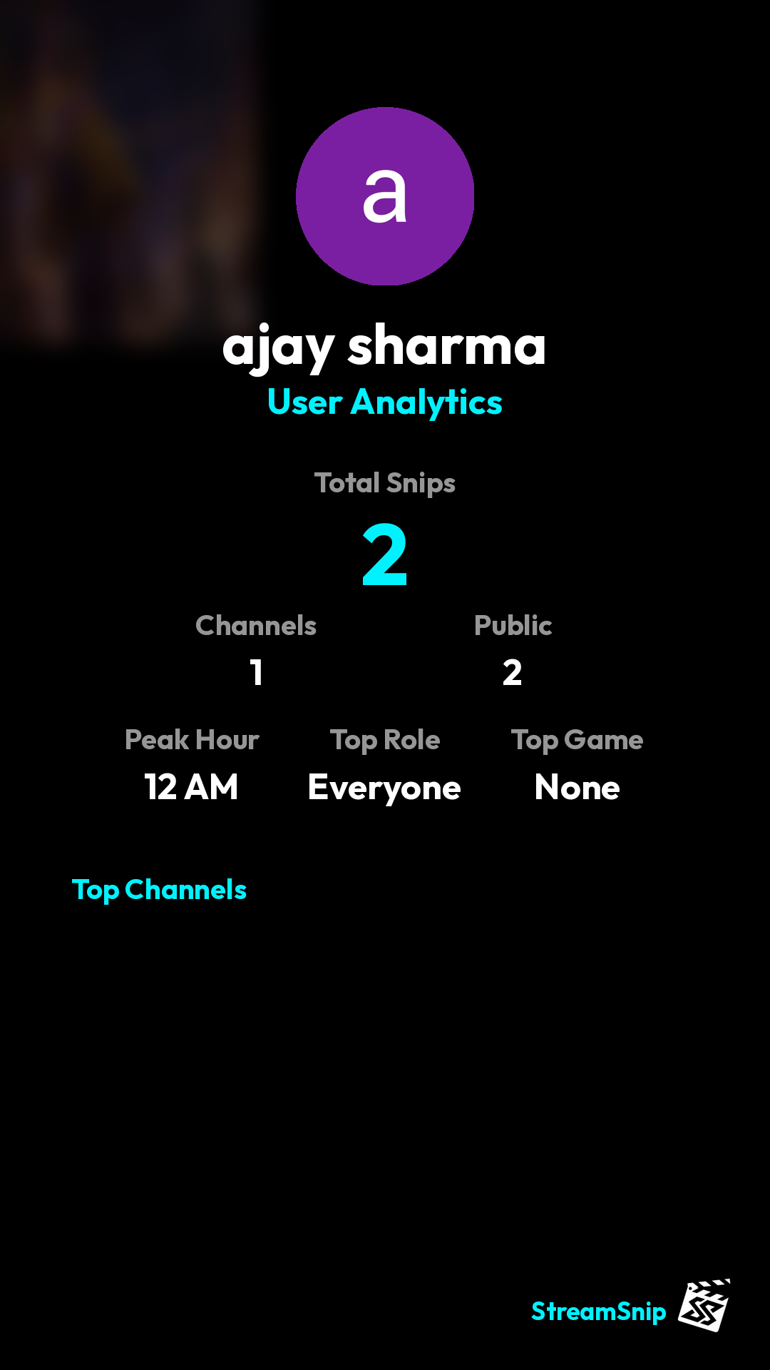 Stats Share Card