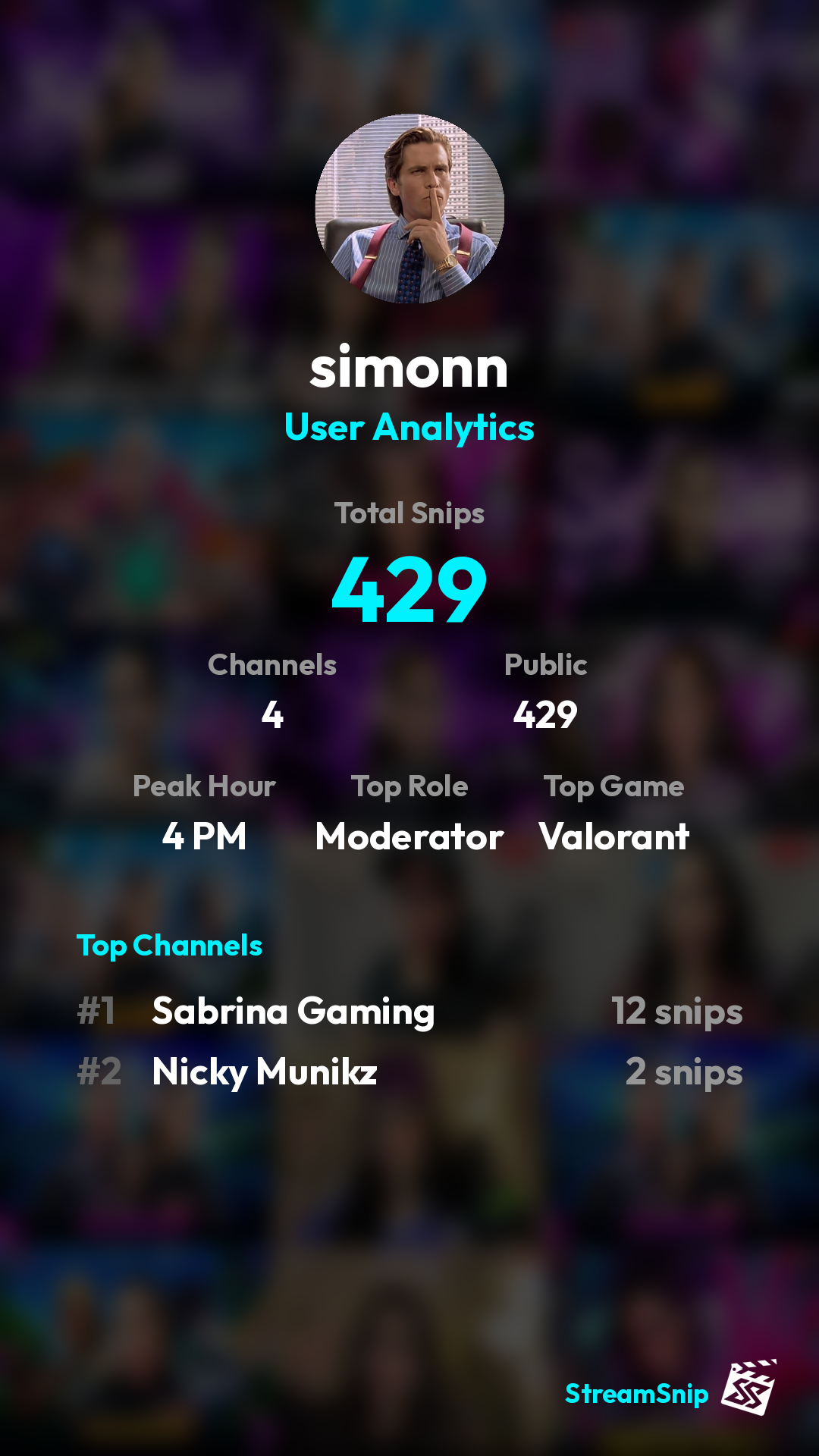 Stats Share Card