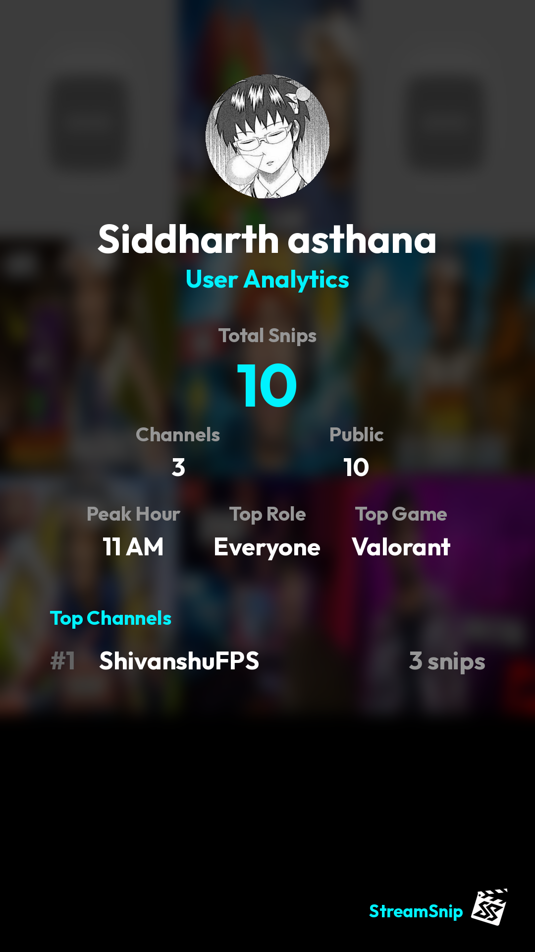 Stats Share Card