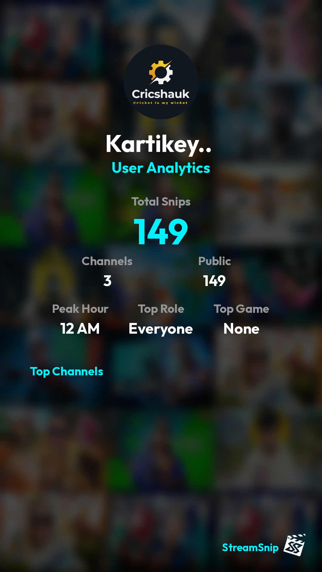 Stats Share Card