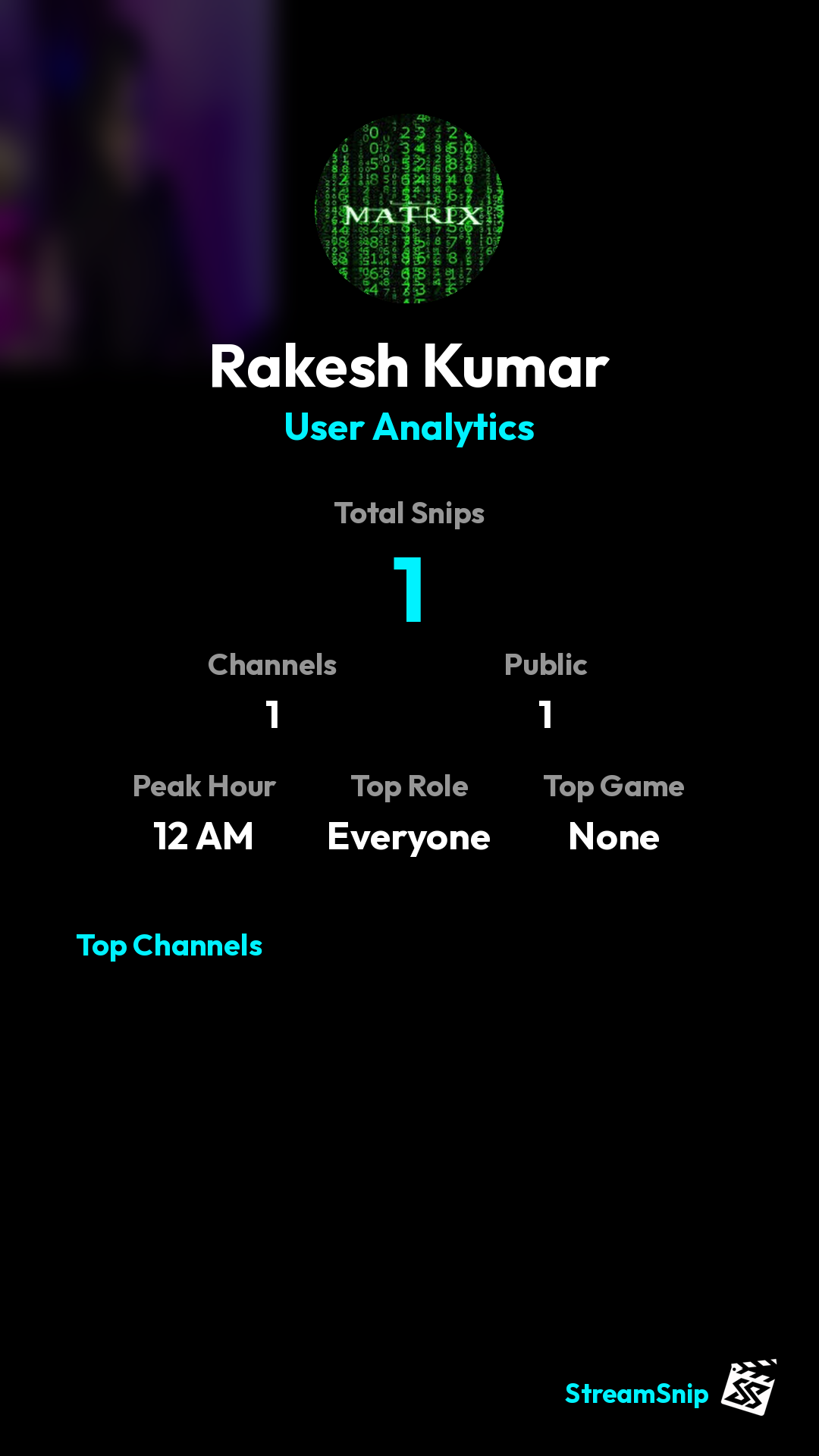 Stats Share Card