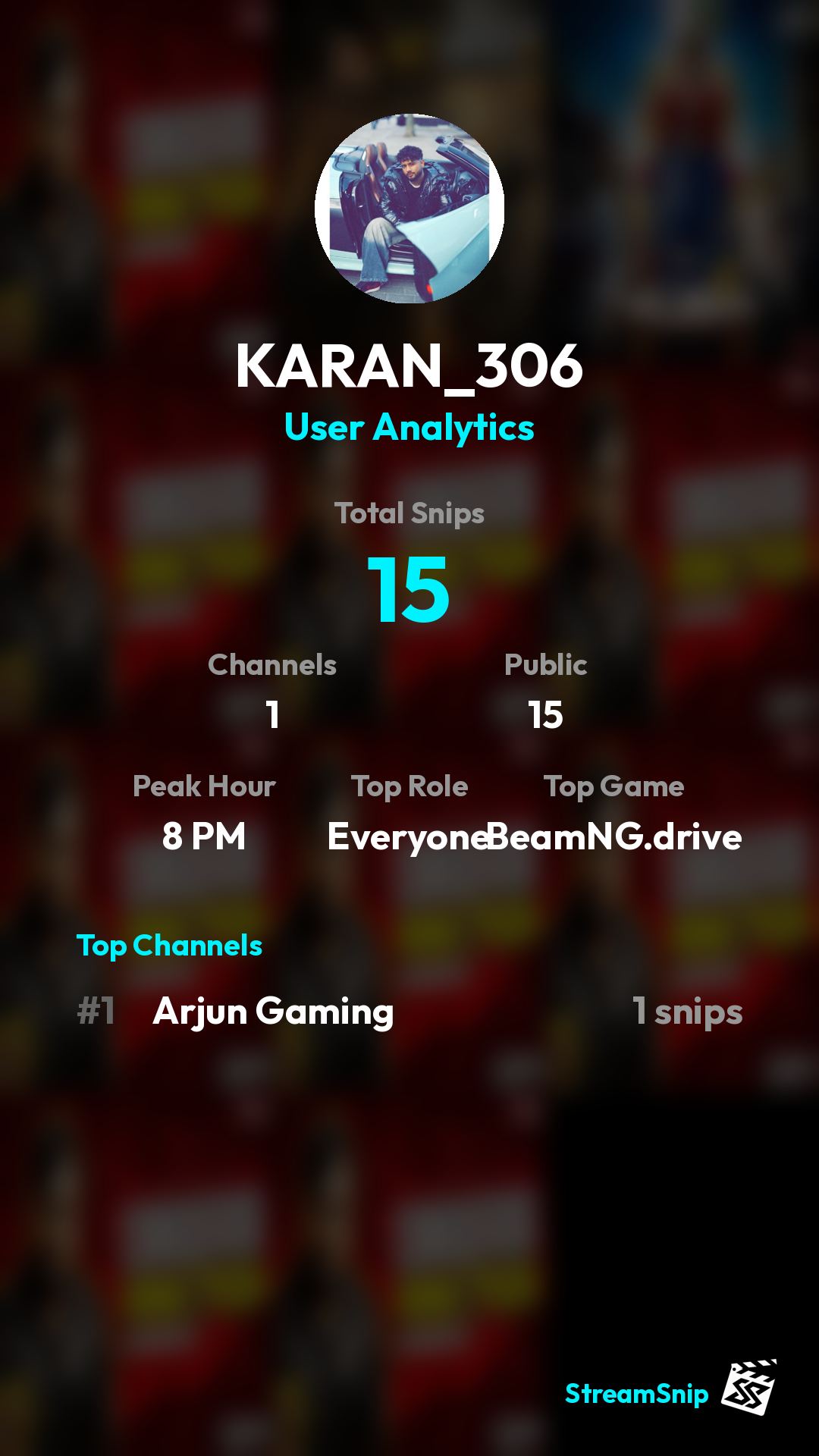 Stats Share Card