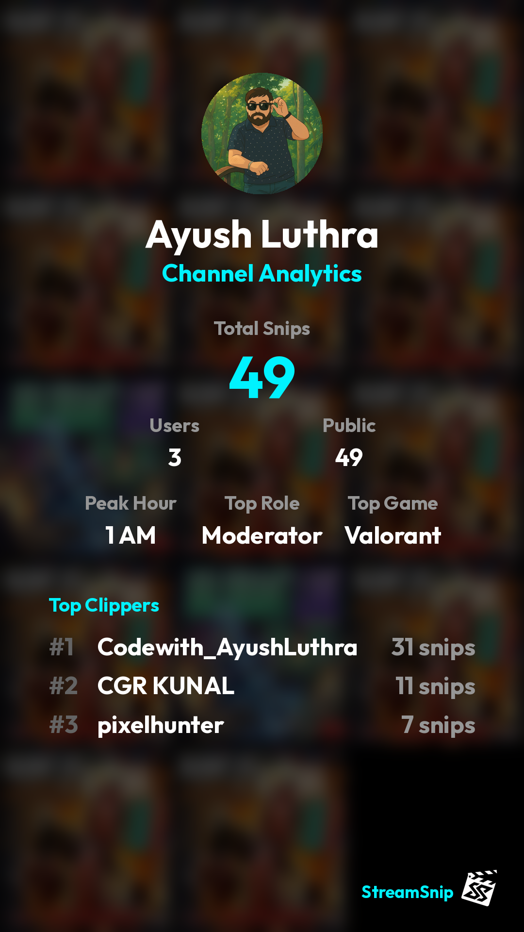 Stats Share Card