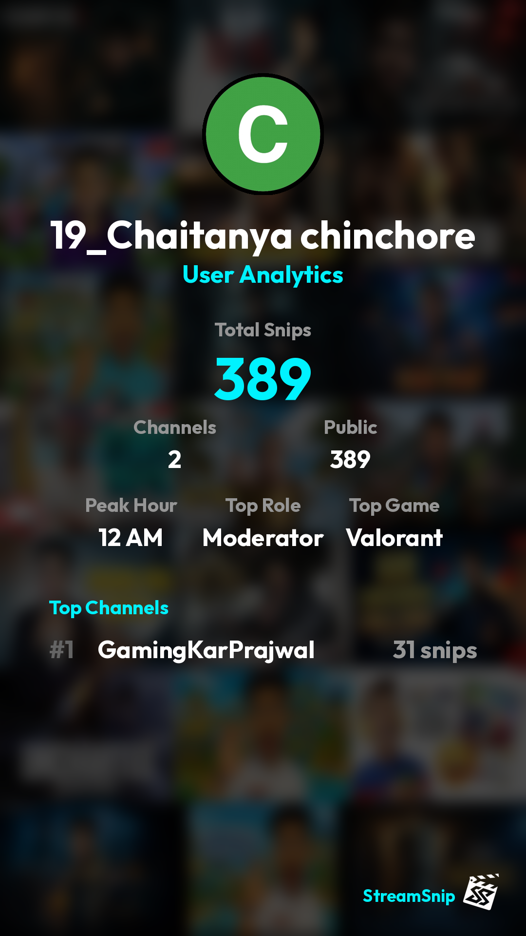 Stats Share Card