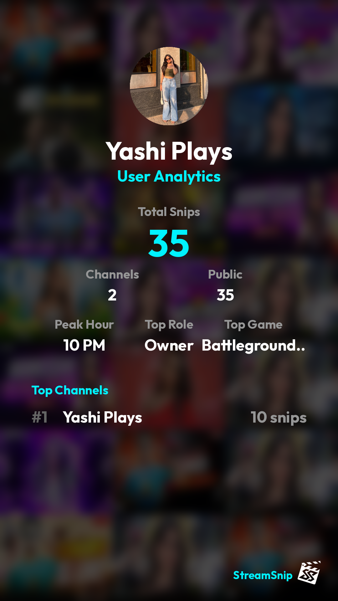 Stats Share Card