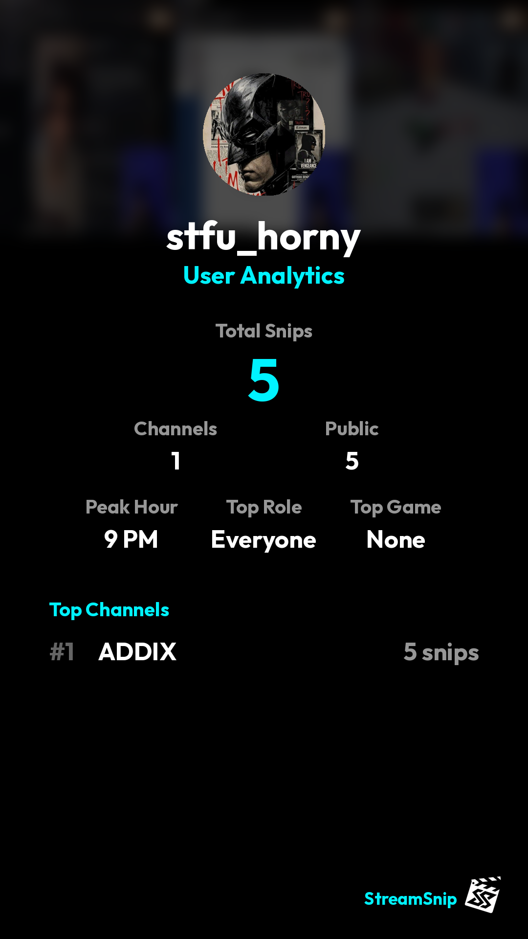 Stats Share Card