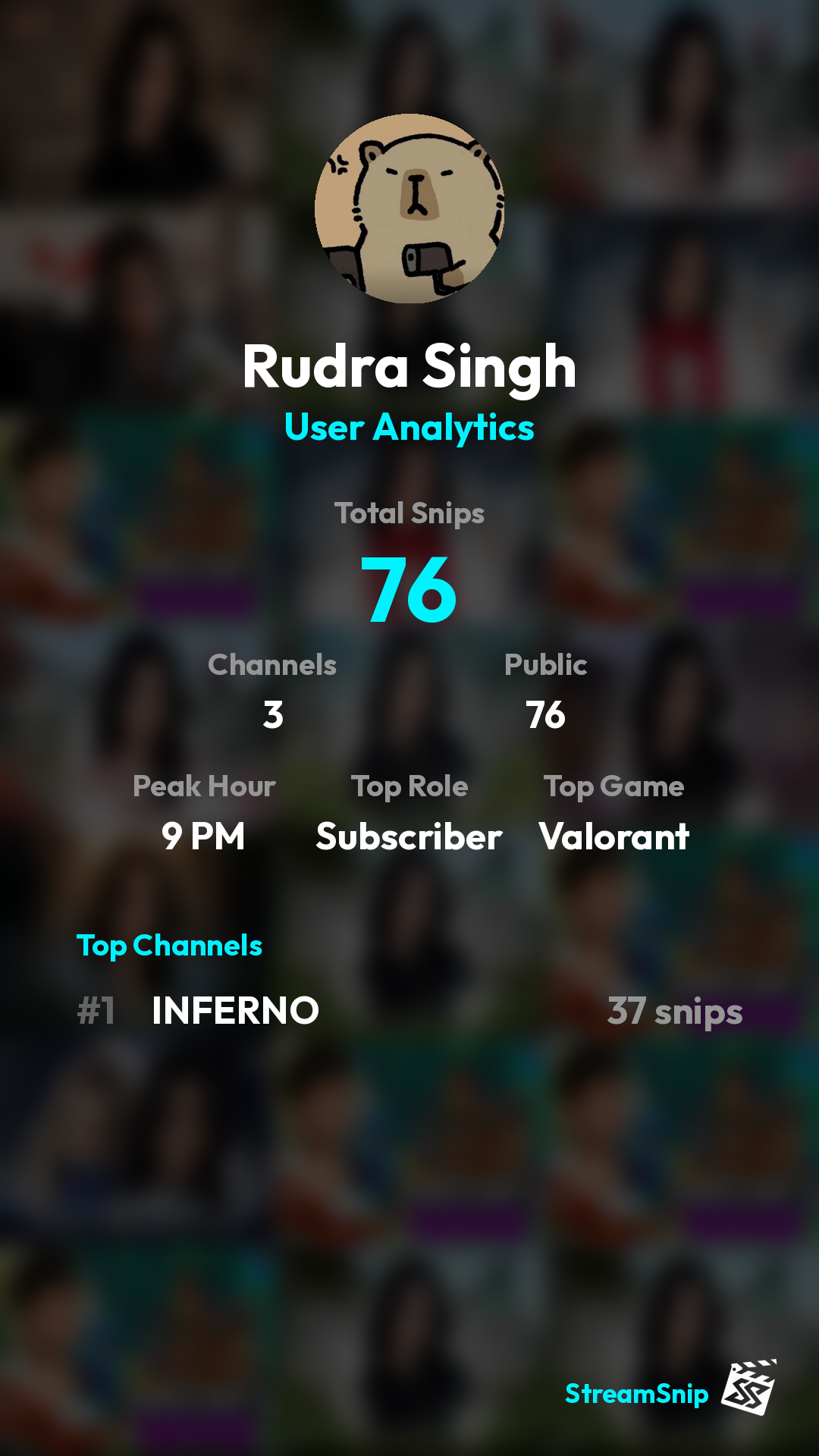 Stats Share Card