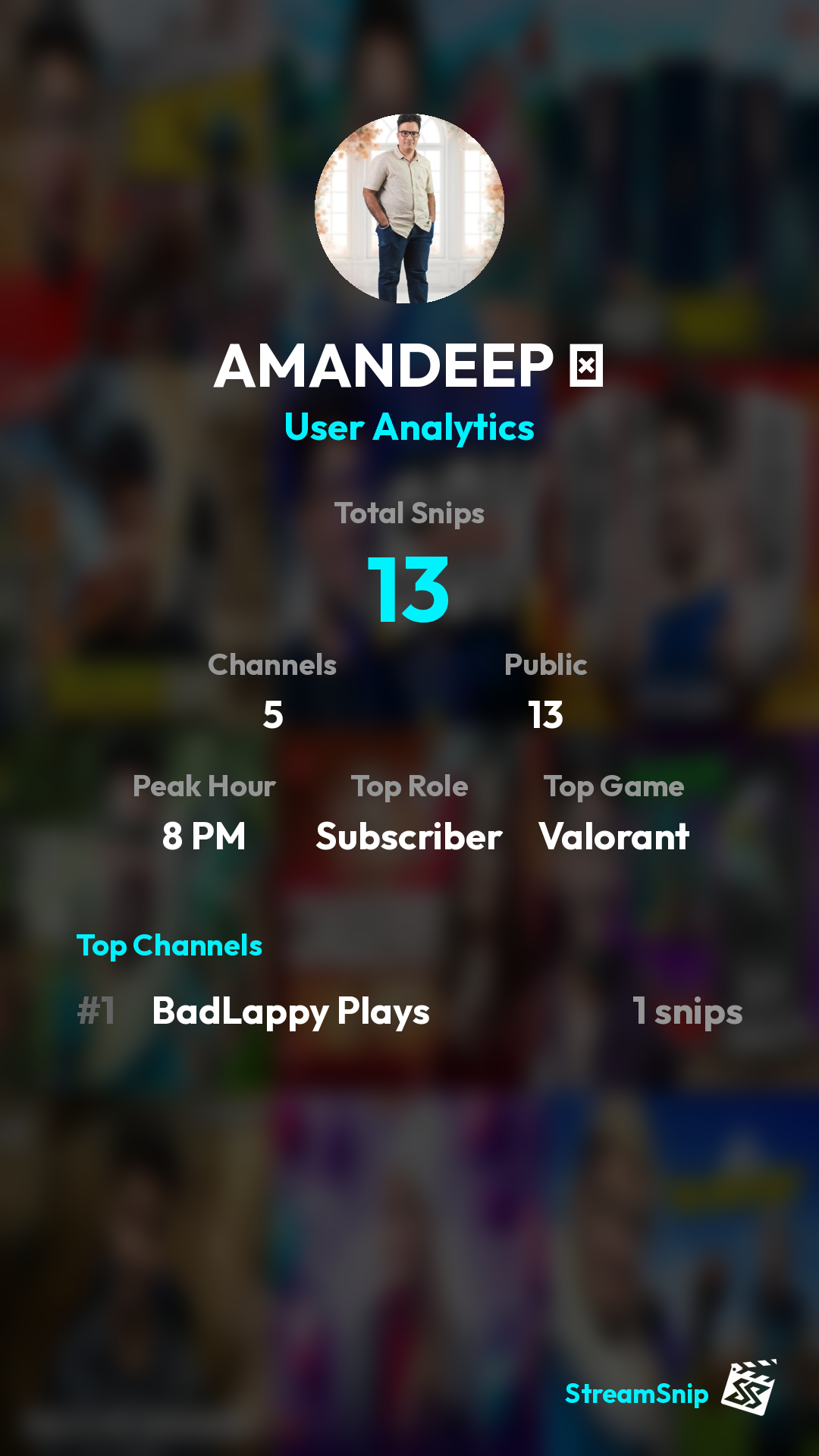 Stats Share Card