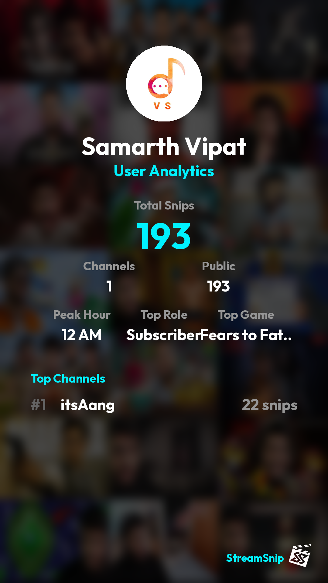 Stats Share Card