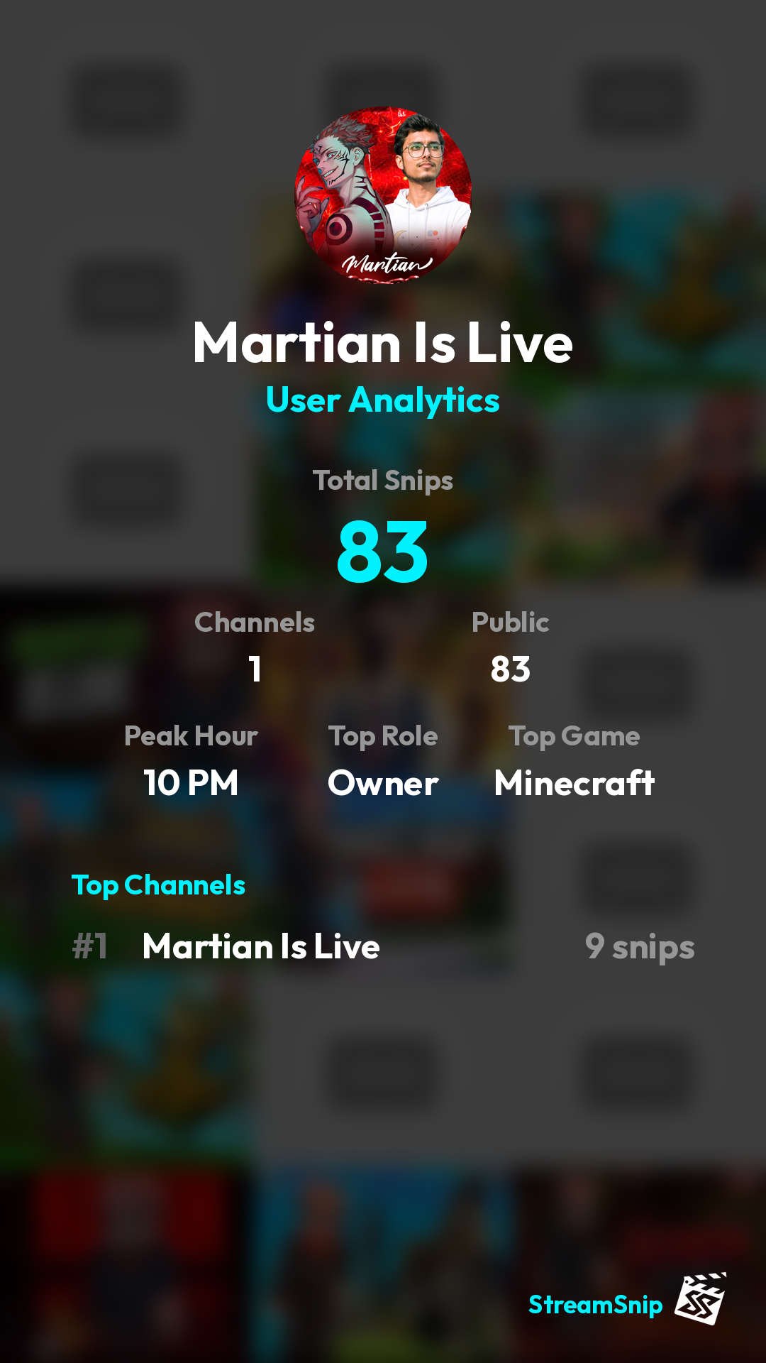 Stats Share Card