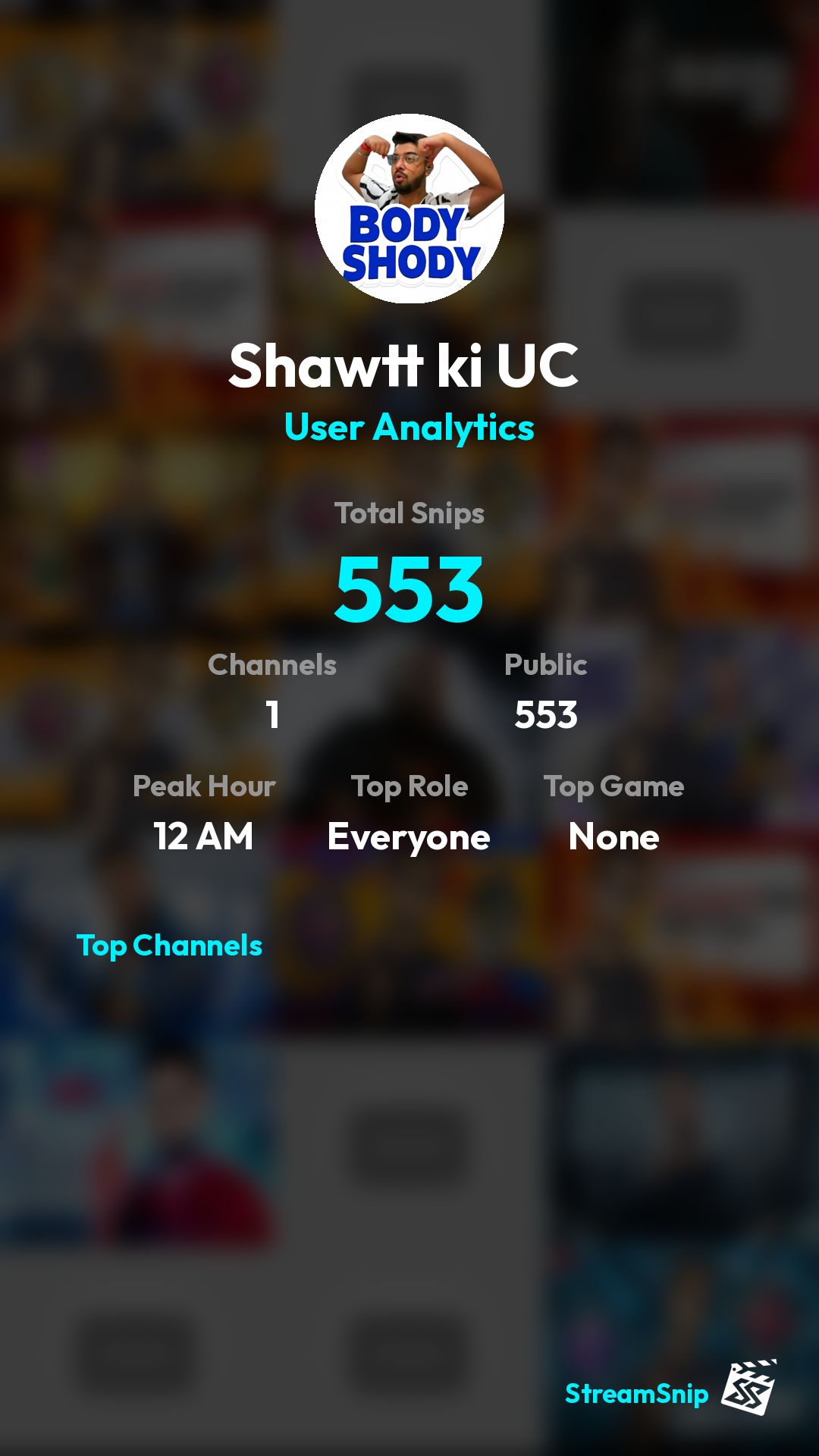 Stats Share Card