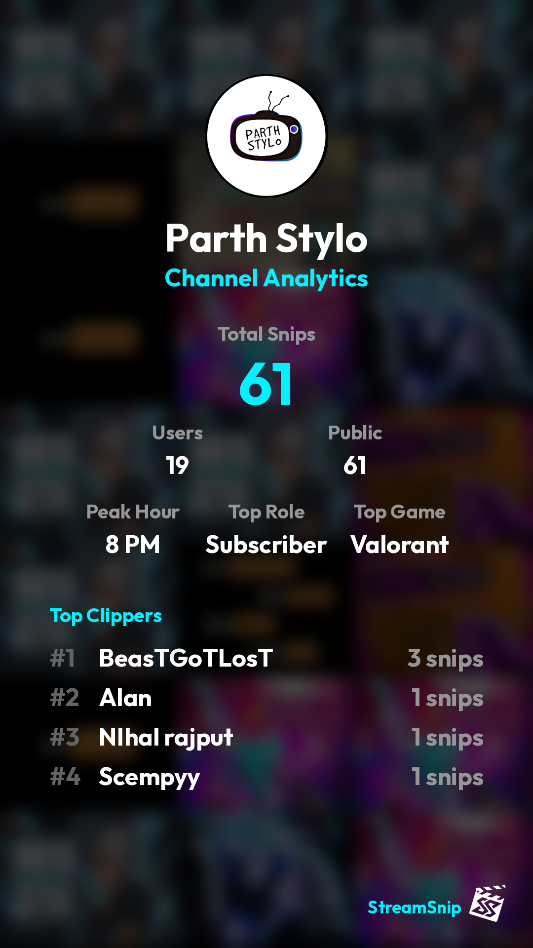 Stats Share Card