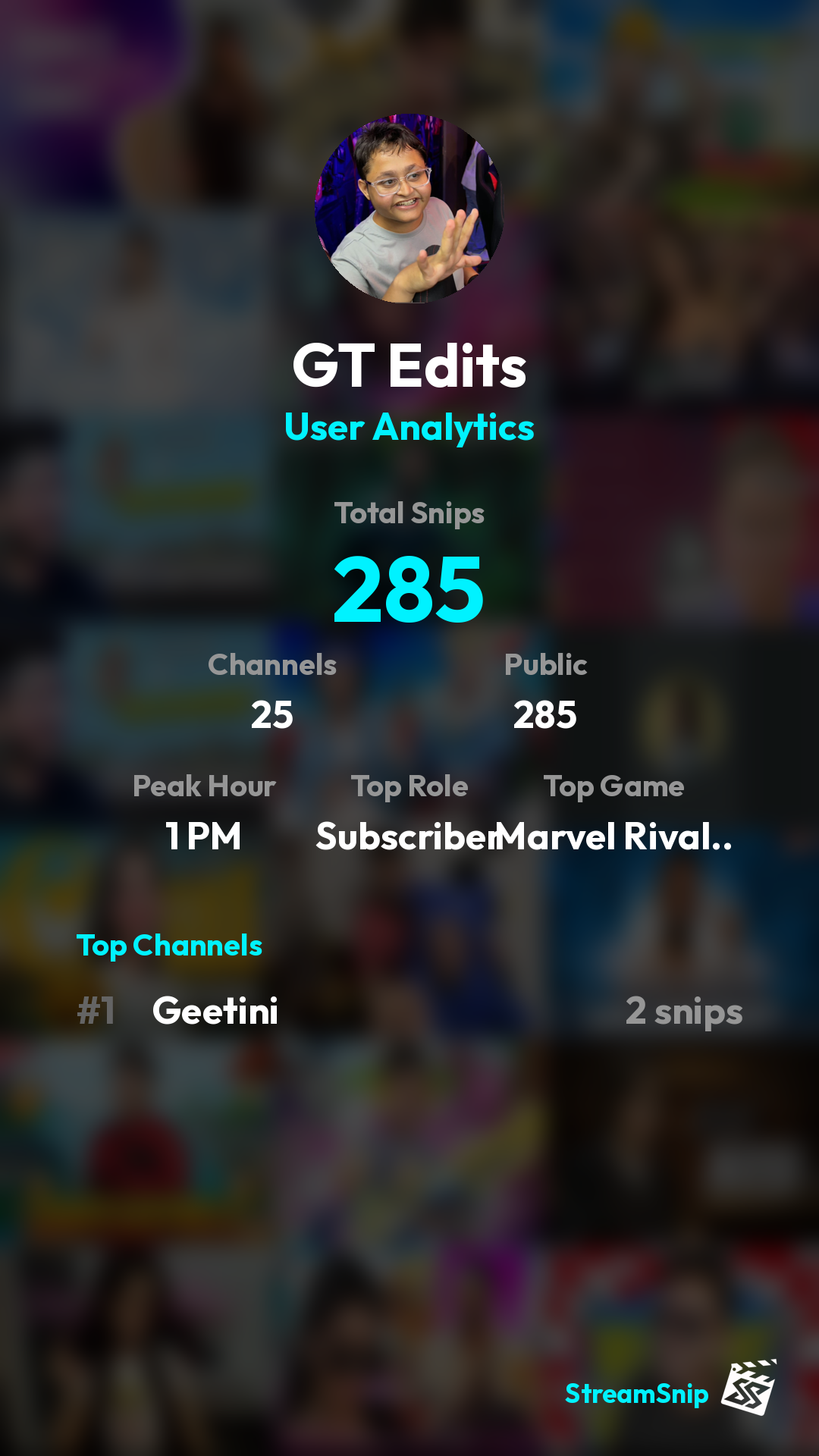 Stats Share Card