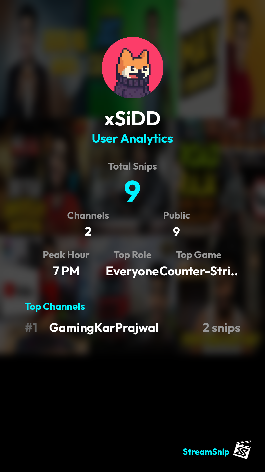 Stats Share Card