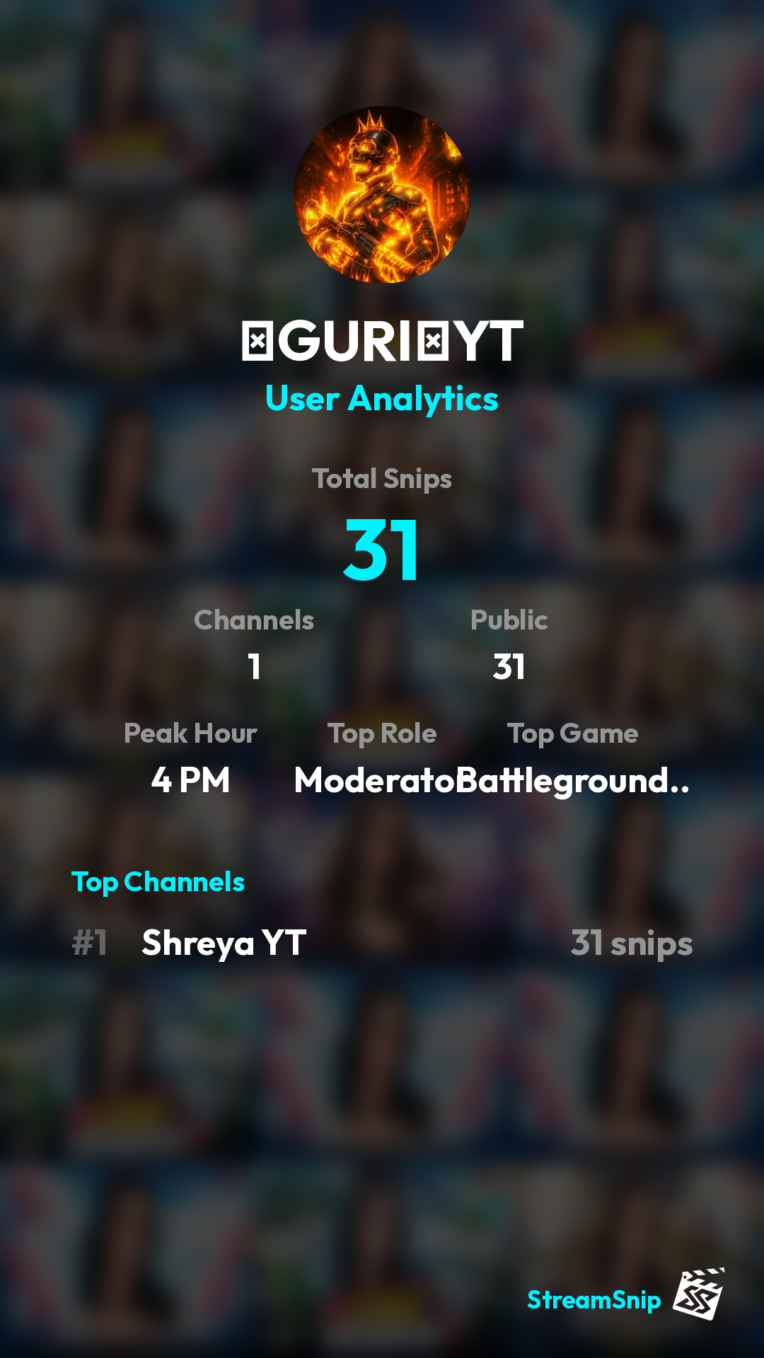 Stats Share Card