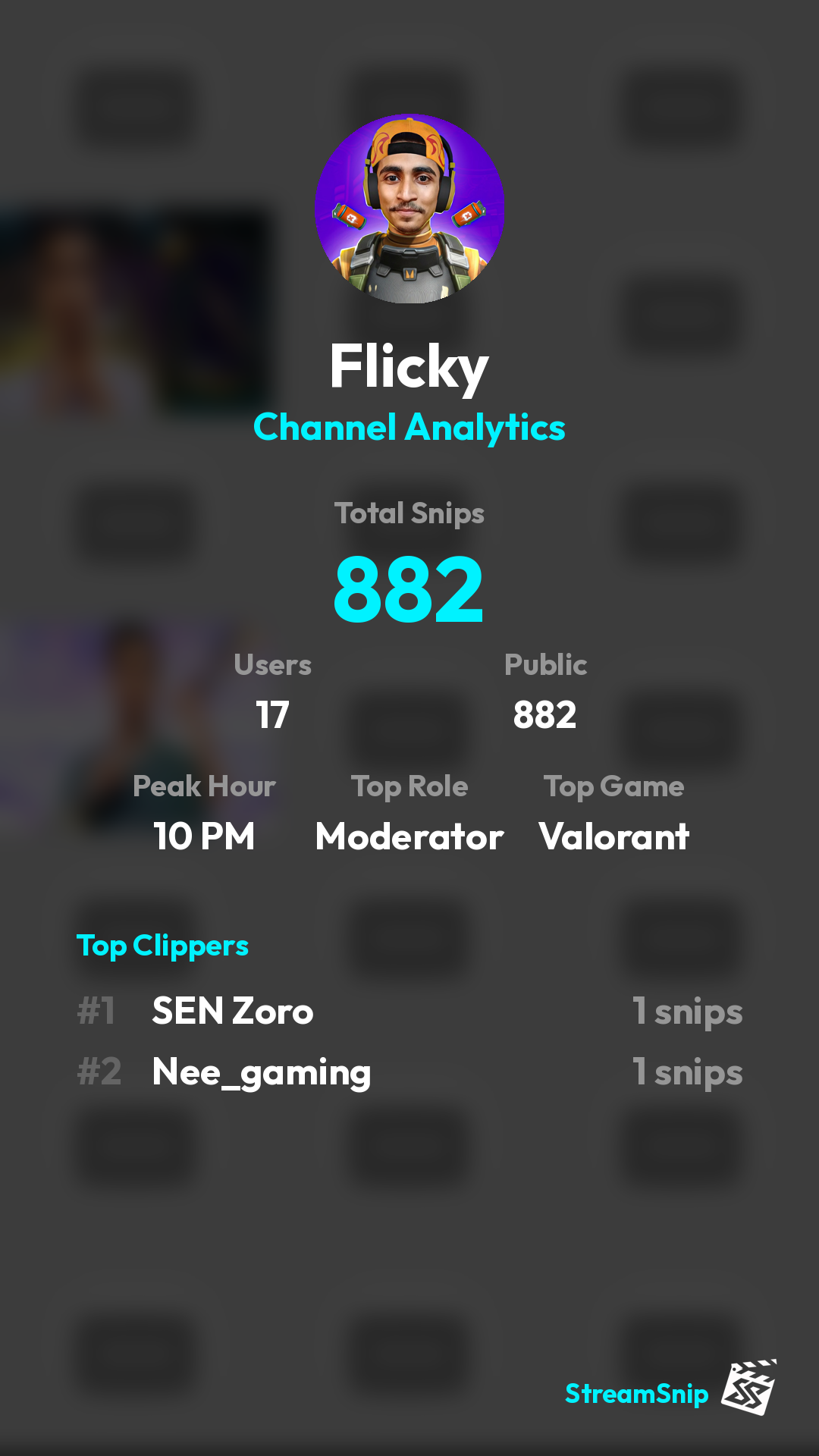 Stats Share Card