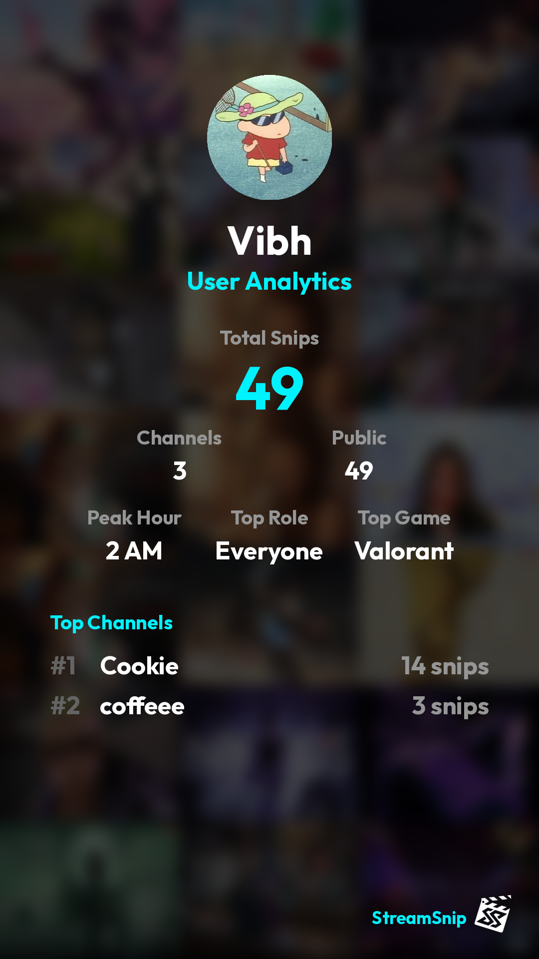 Stats Share Card