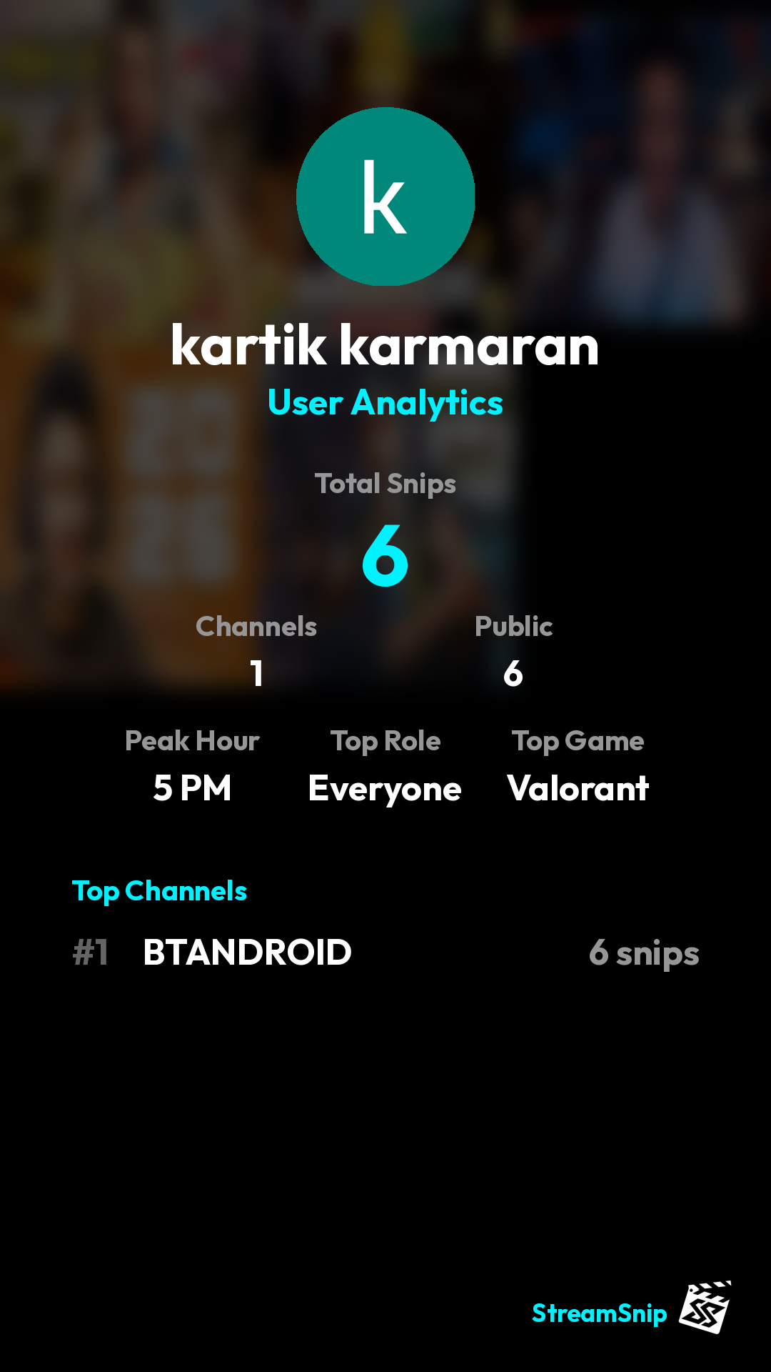Stats Share Card