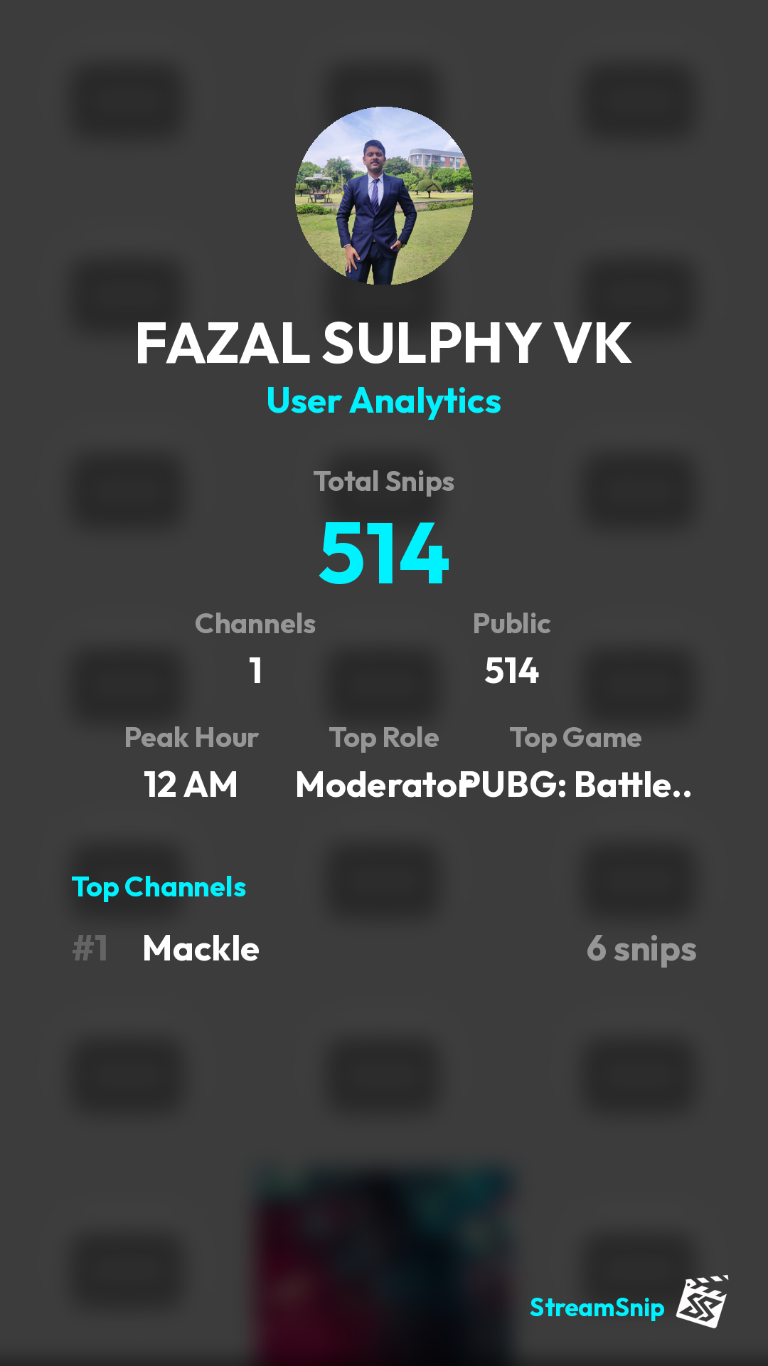 Stats Share Card