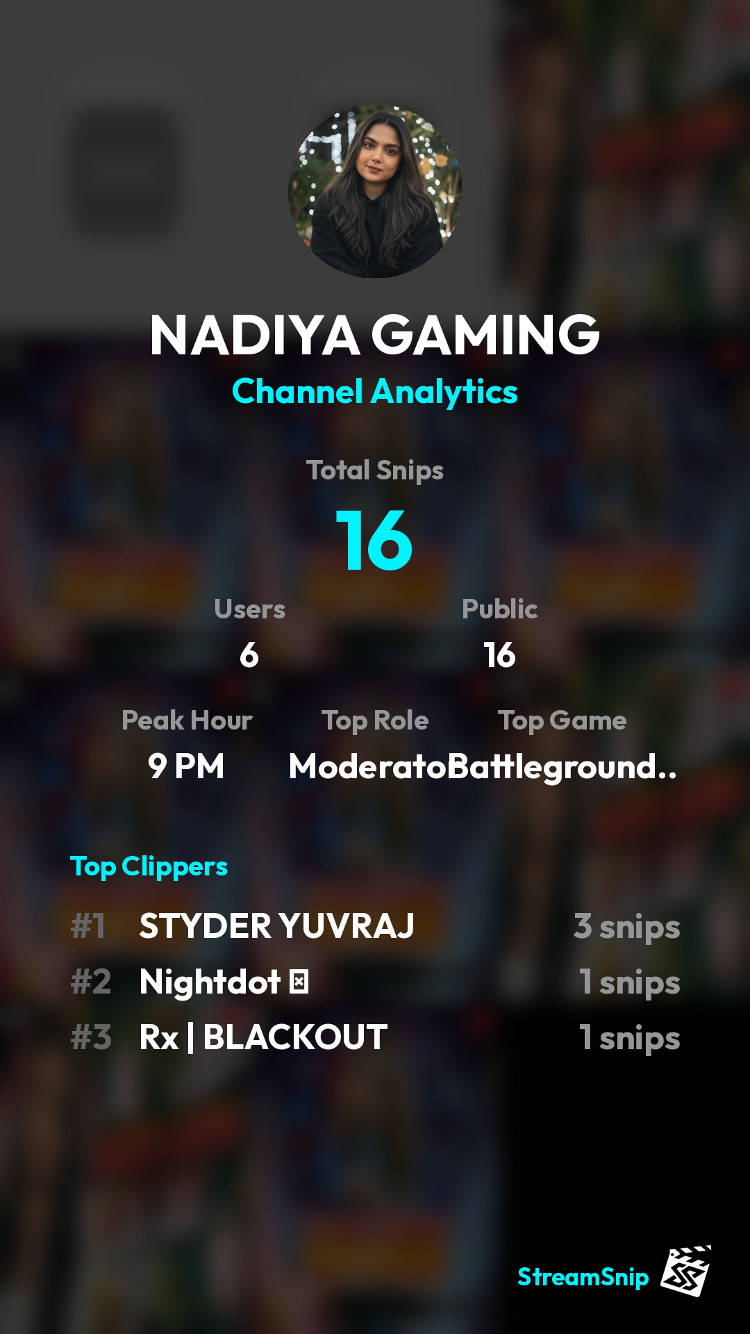 Stats Share Card