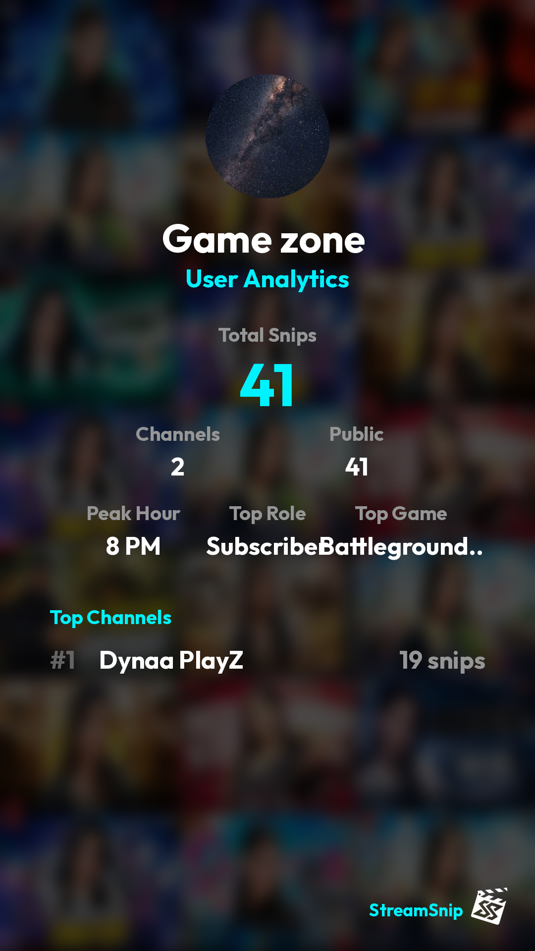 Stats Share Card