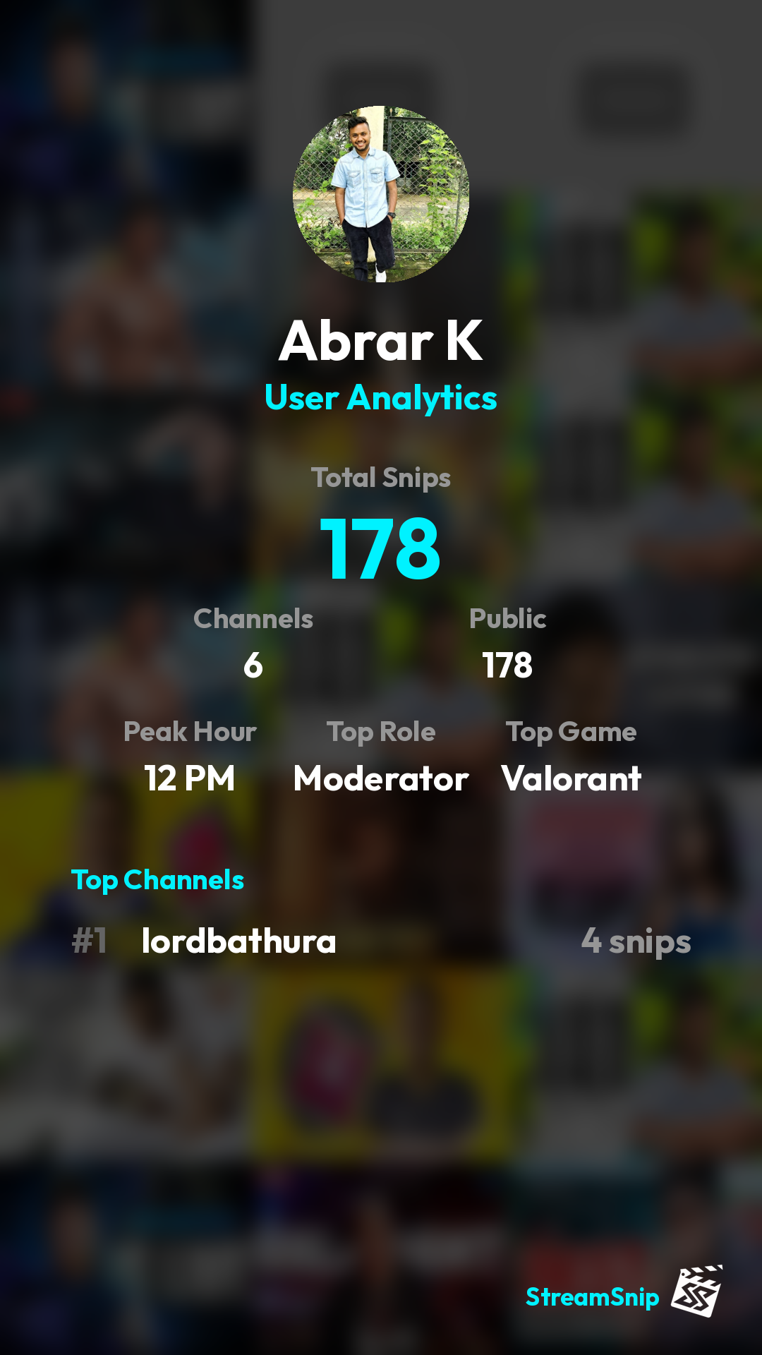 Stats Share Card