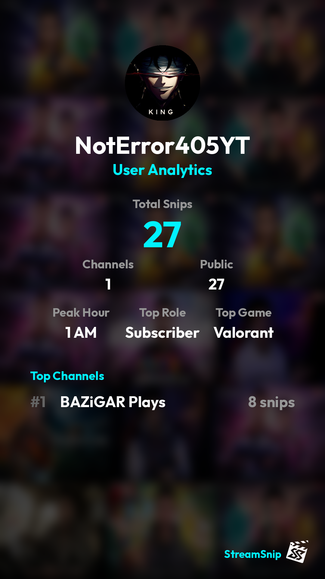 Stats Share Card