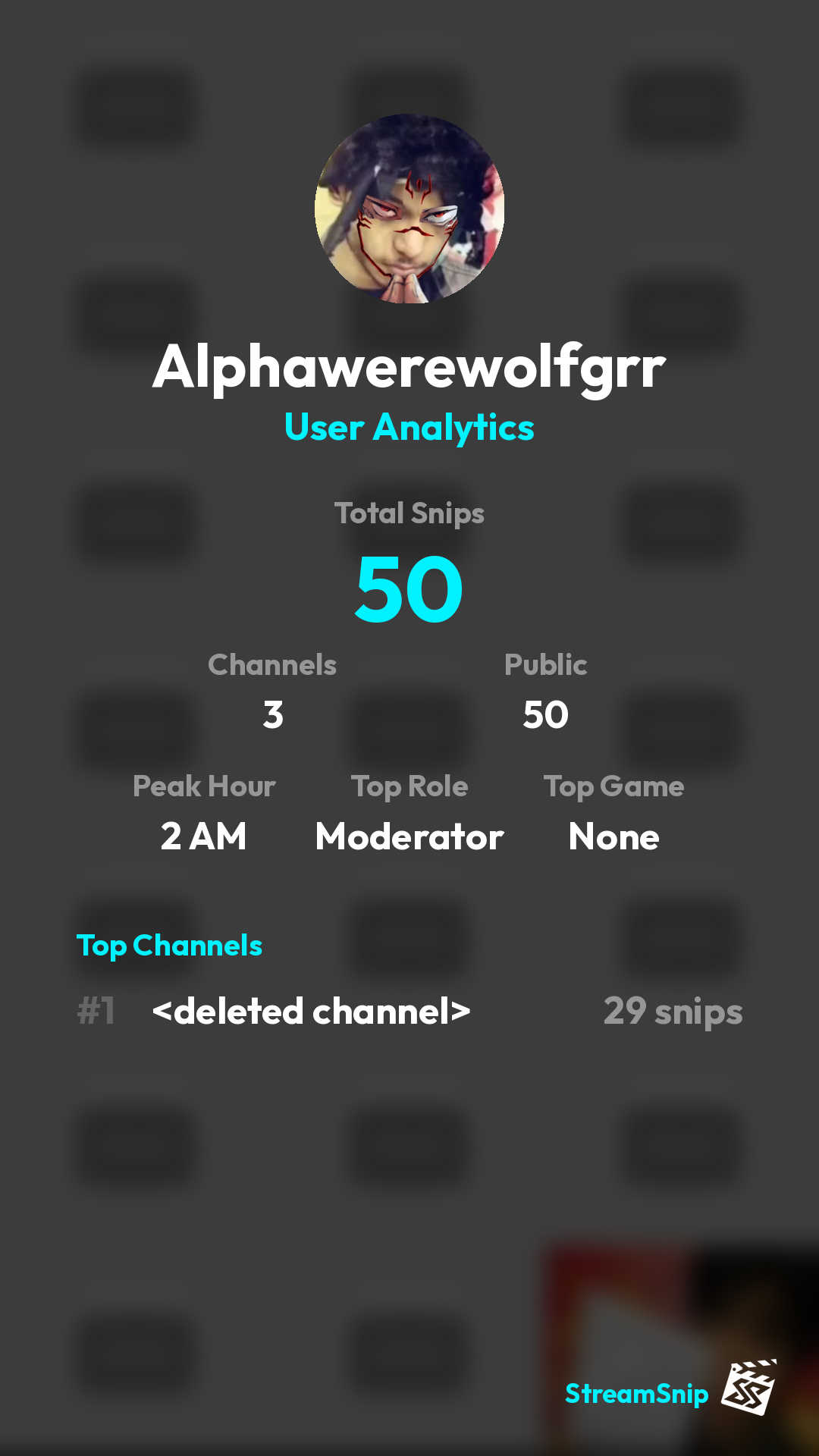Stats Share Card