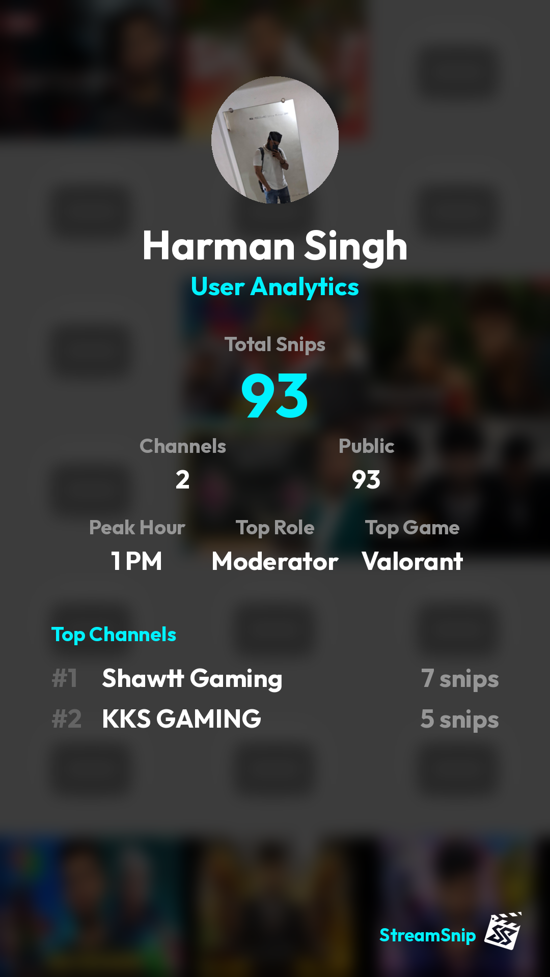 Stats Share Card