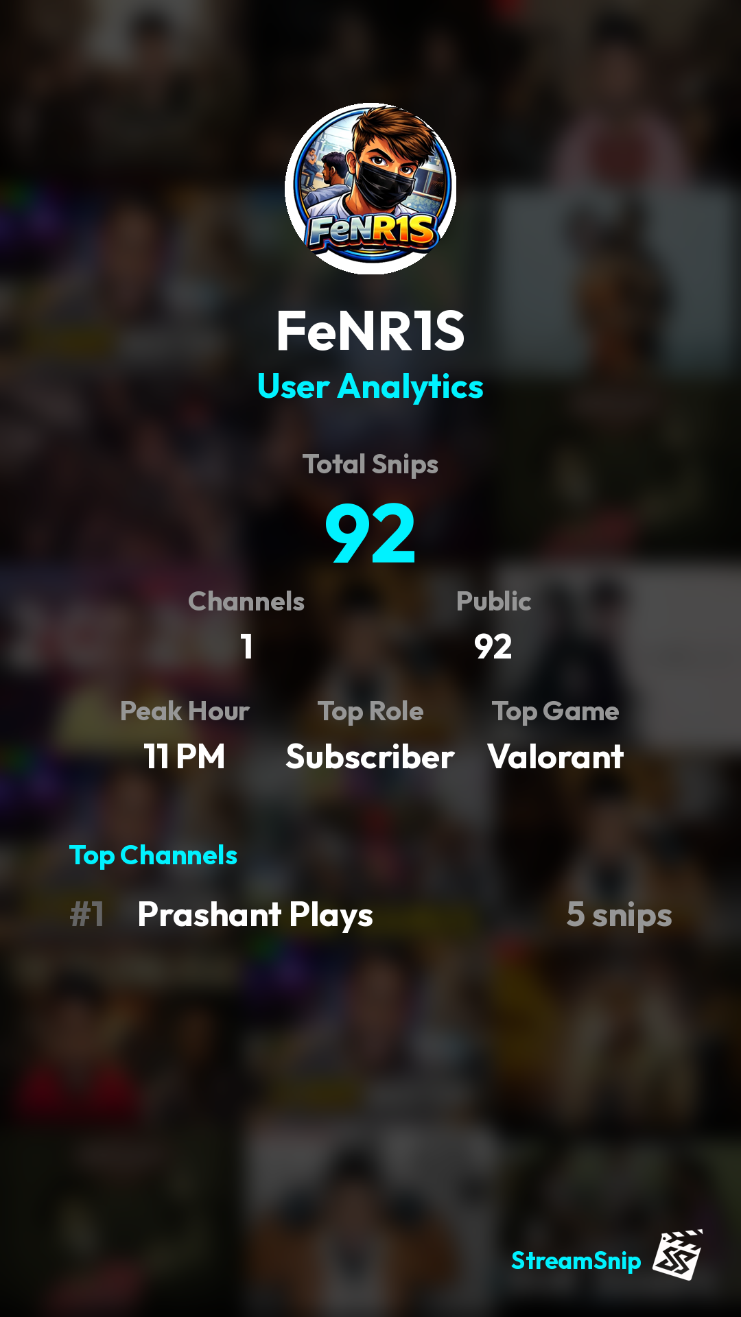 Stats Share Card