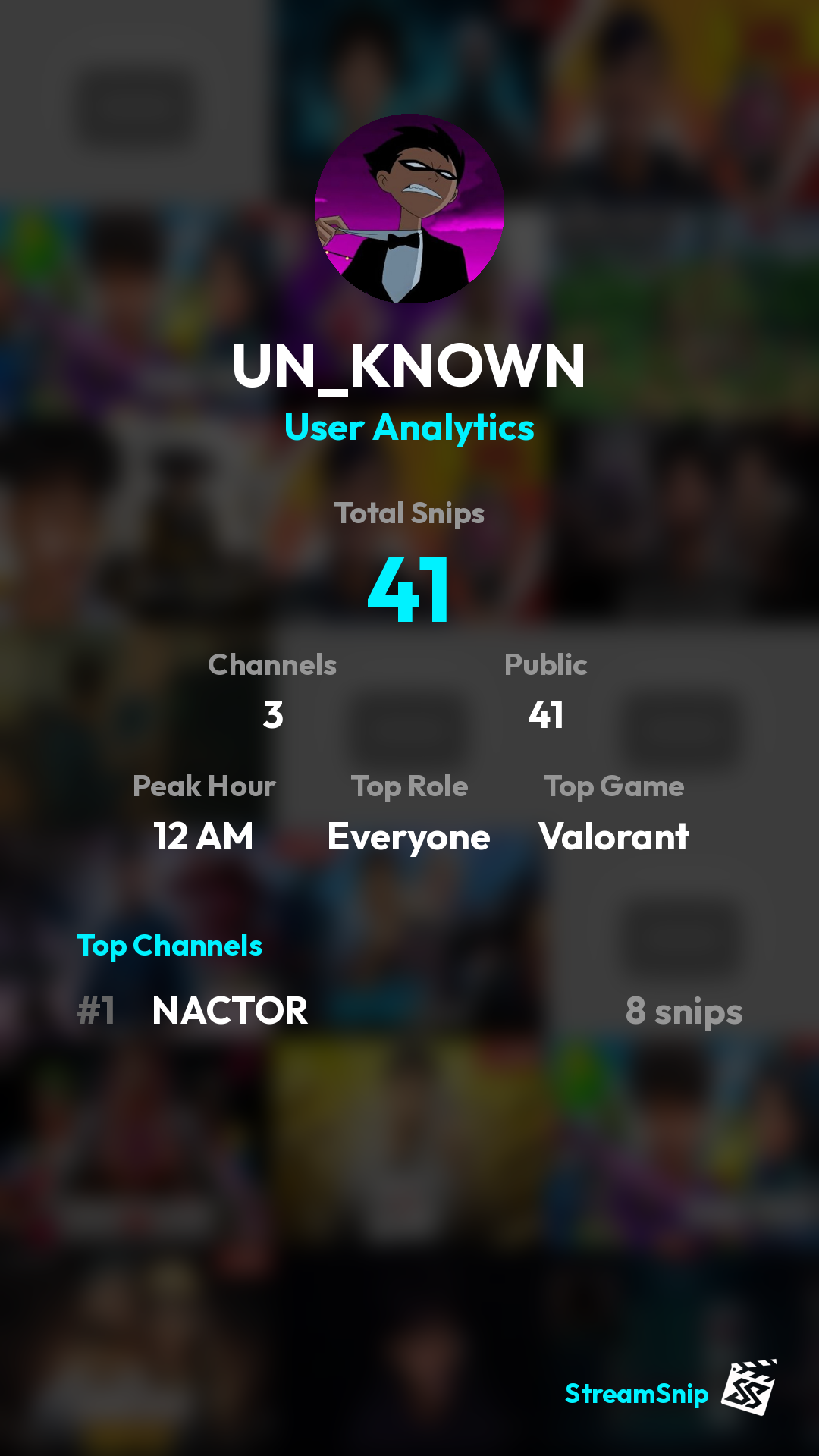 Stats Share Card