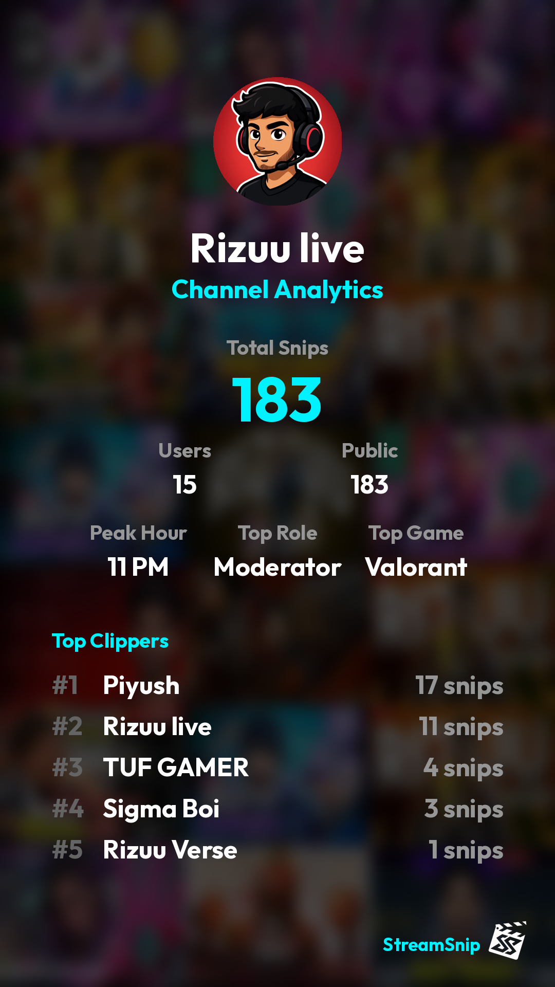 Stats Share Card