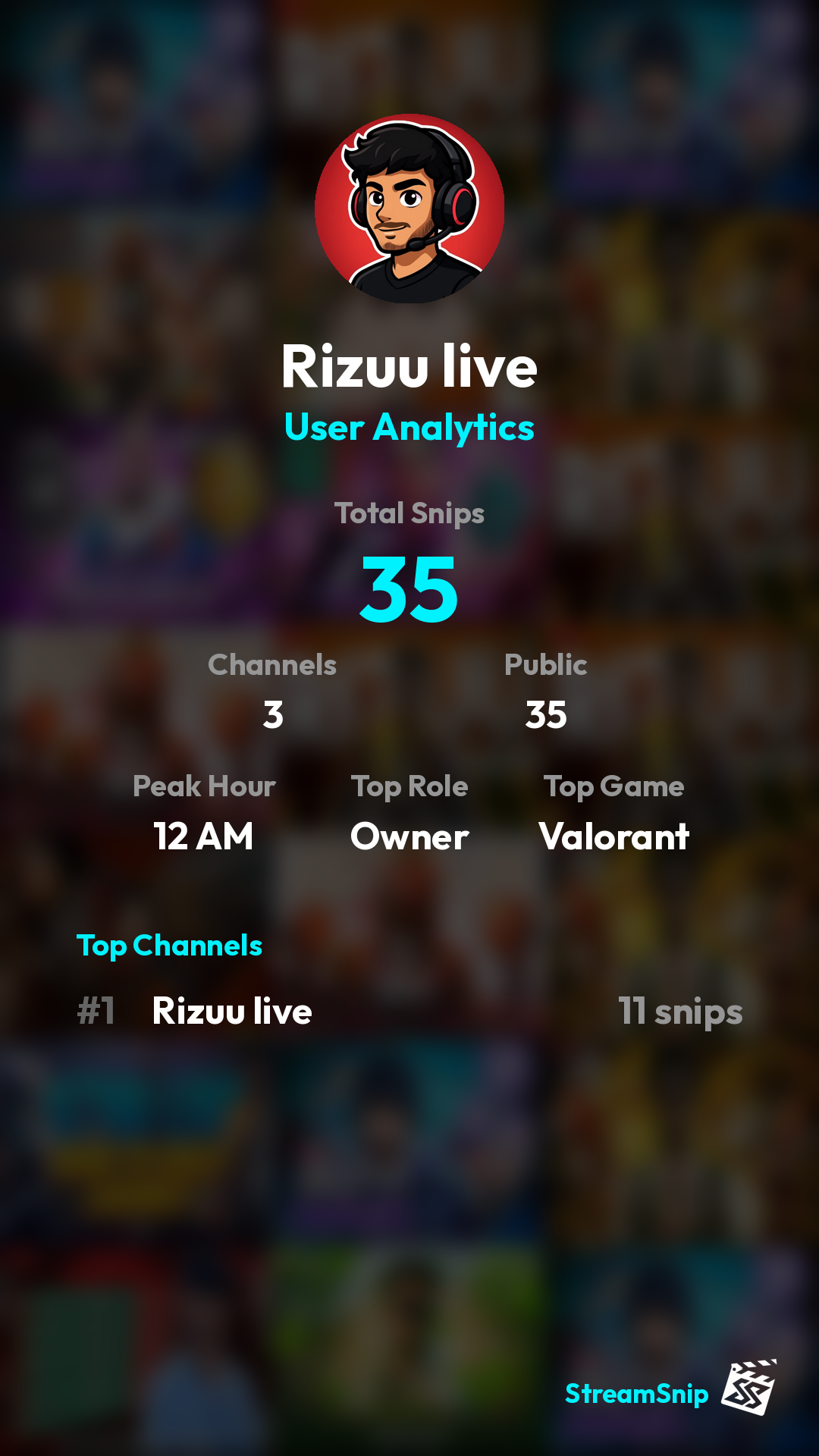 Stats Share Card