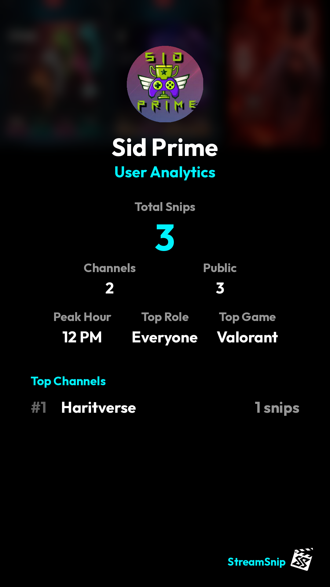 Stats Share Card