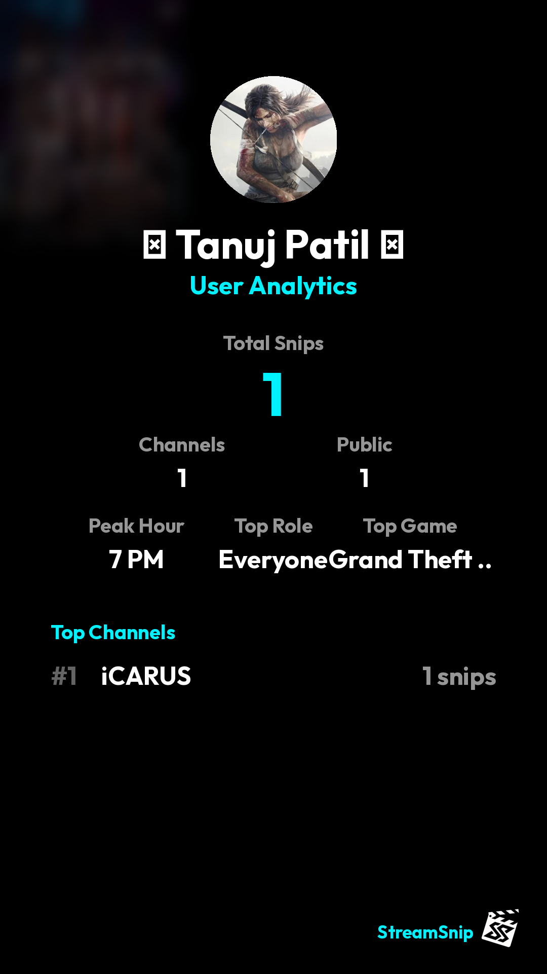 Stats Share Card