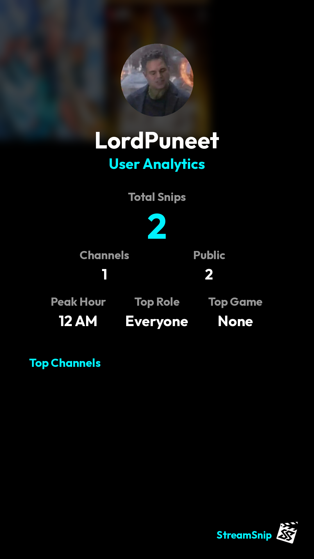 Stats Share Card
