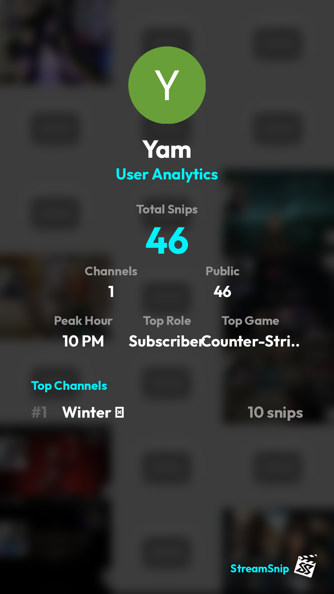 Stats Share Card
