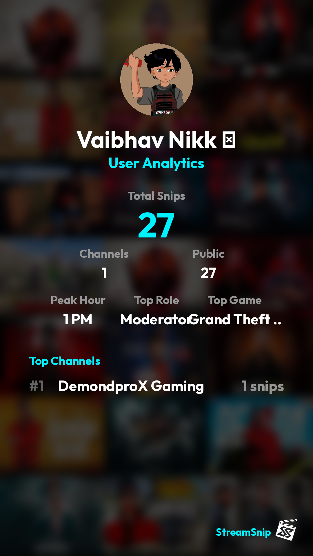 Stats Share Card