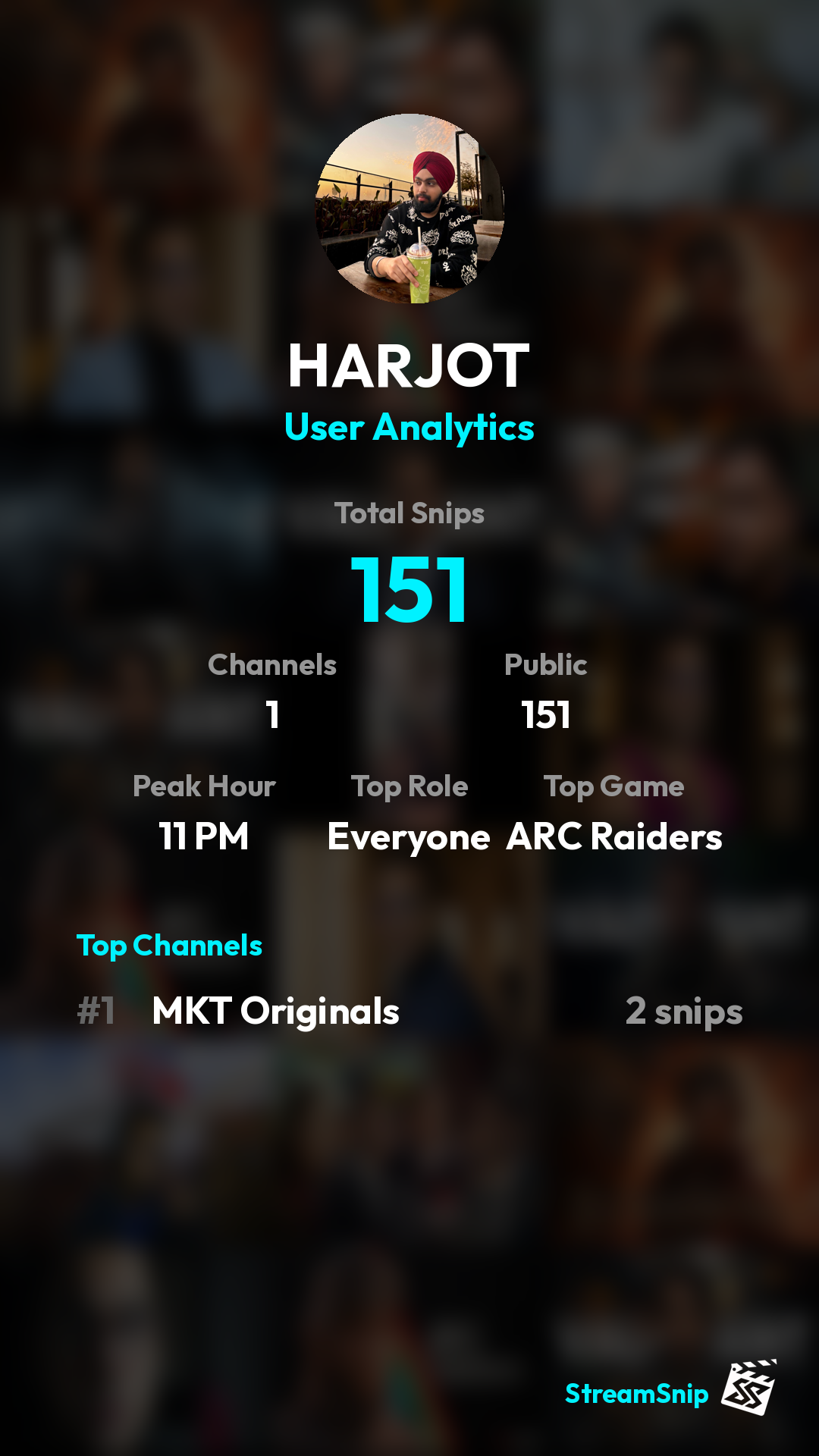 Stats Share Card