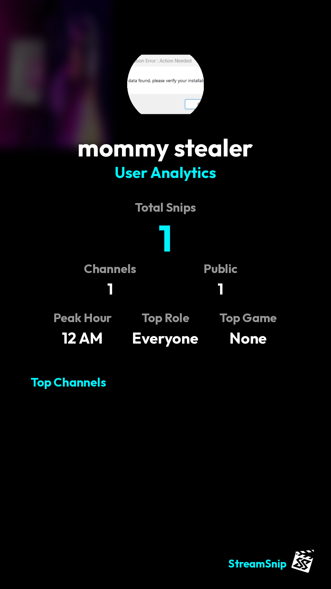 Stats Share Card