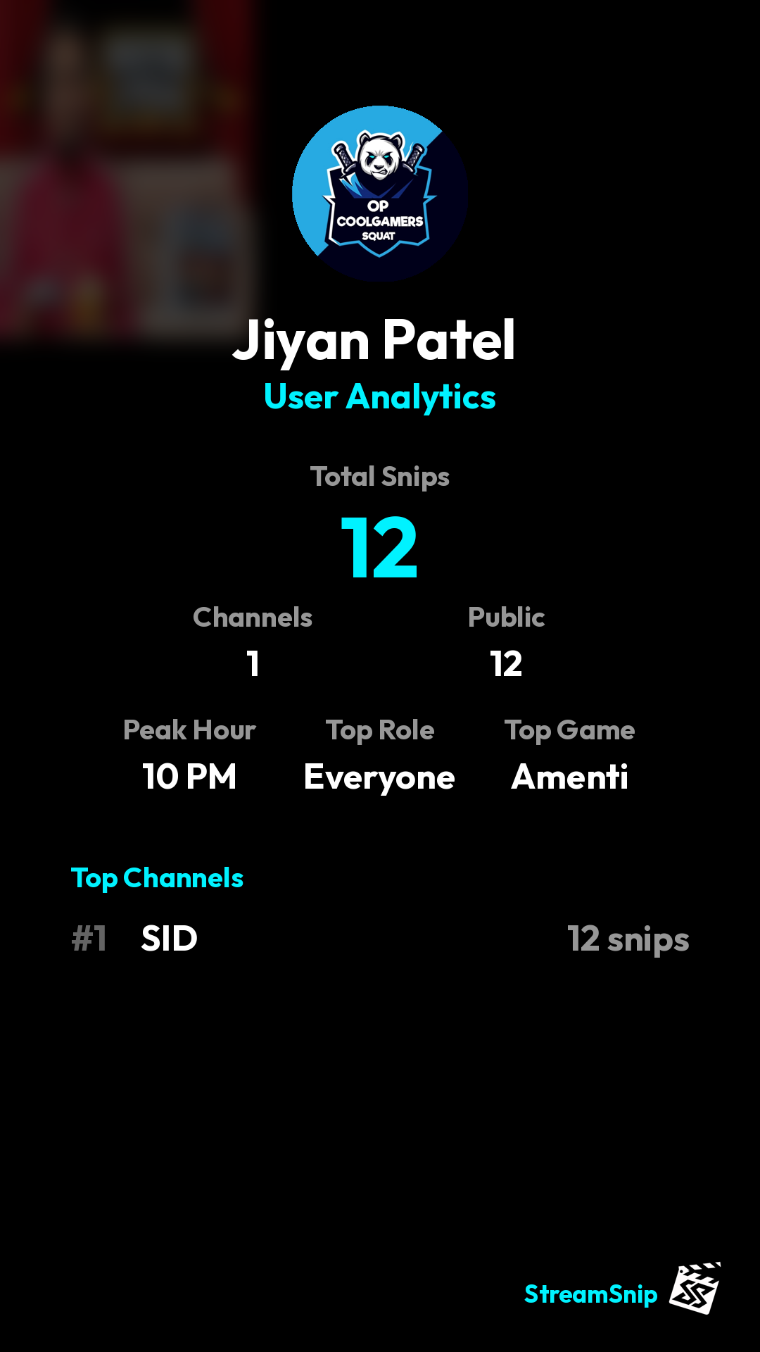 Stats Share Card