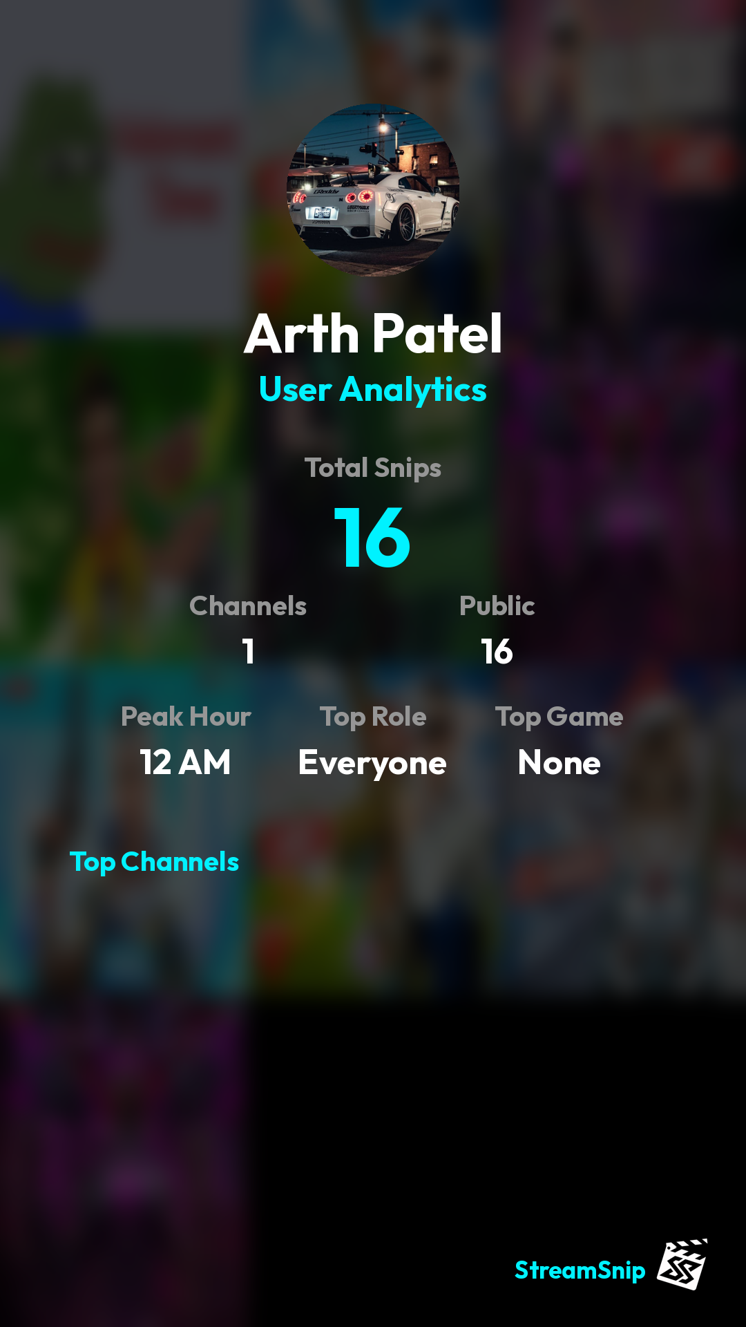 Stats Share Card