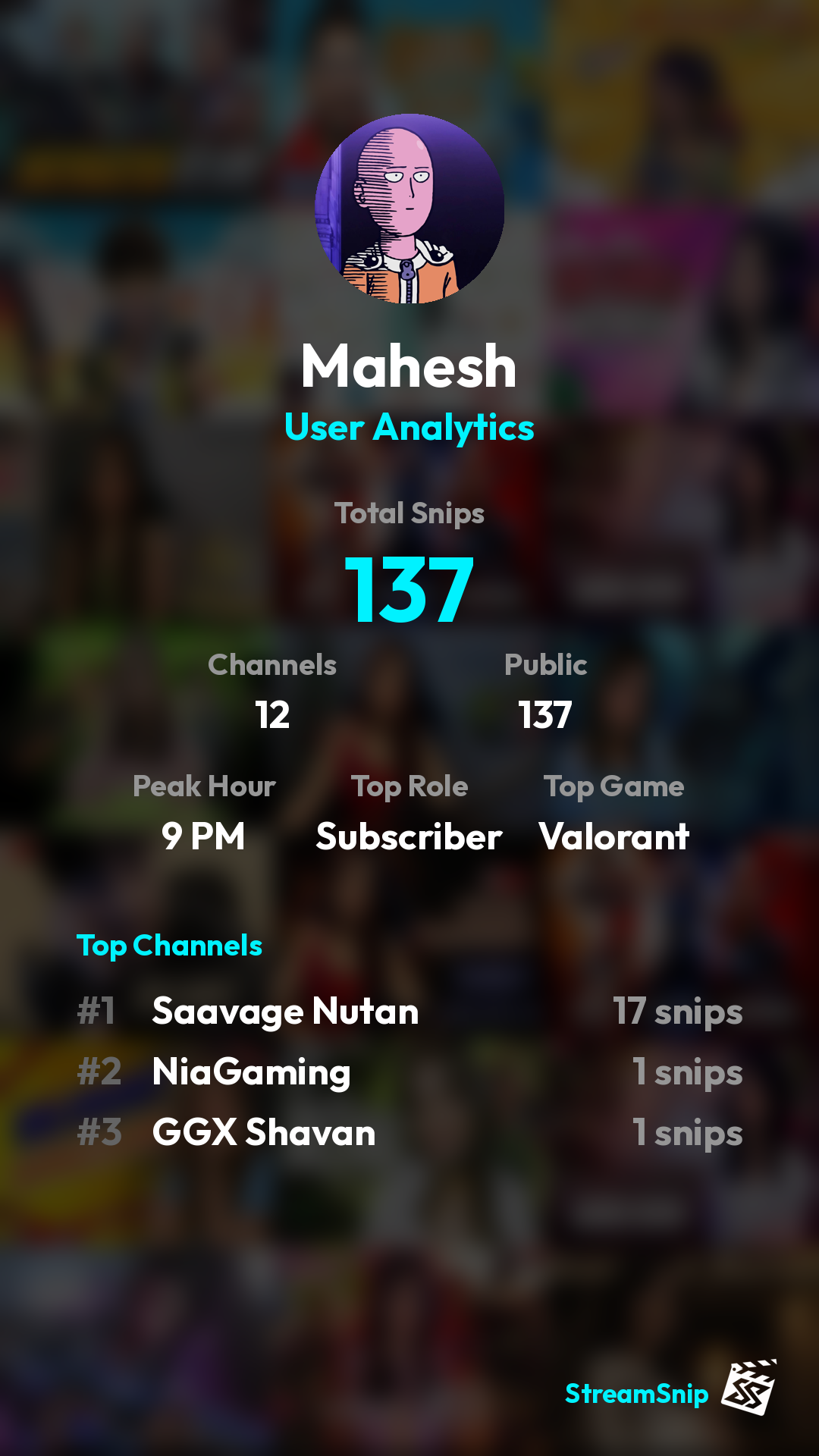 Stats Share Card