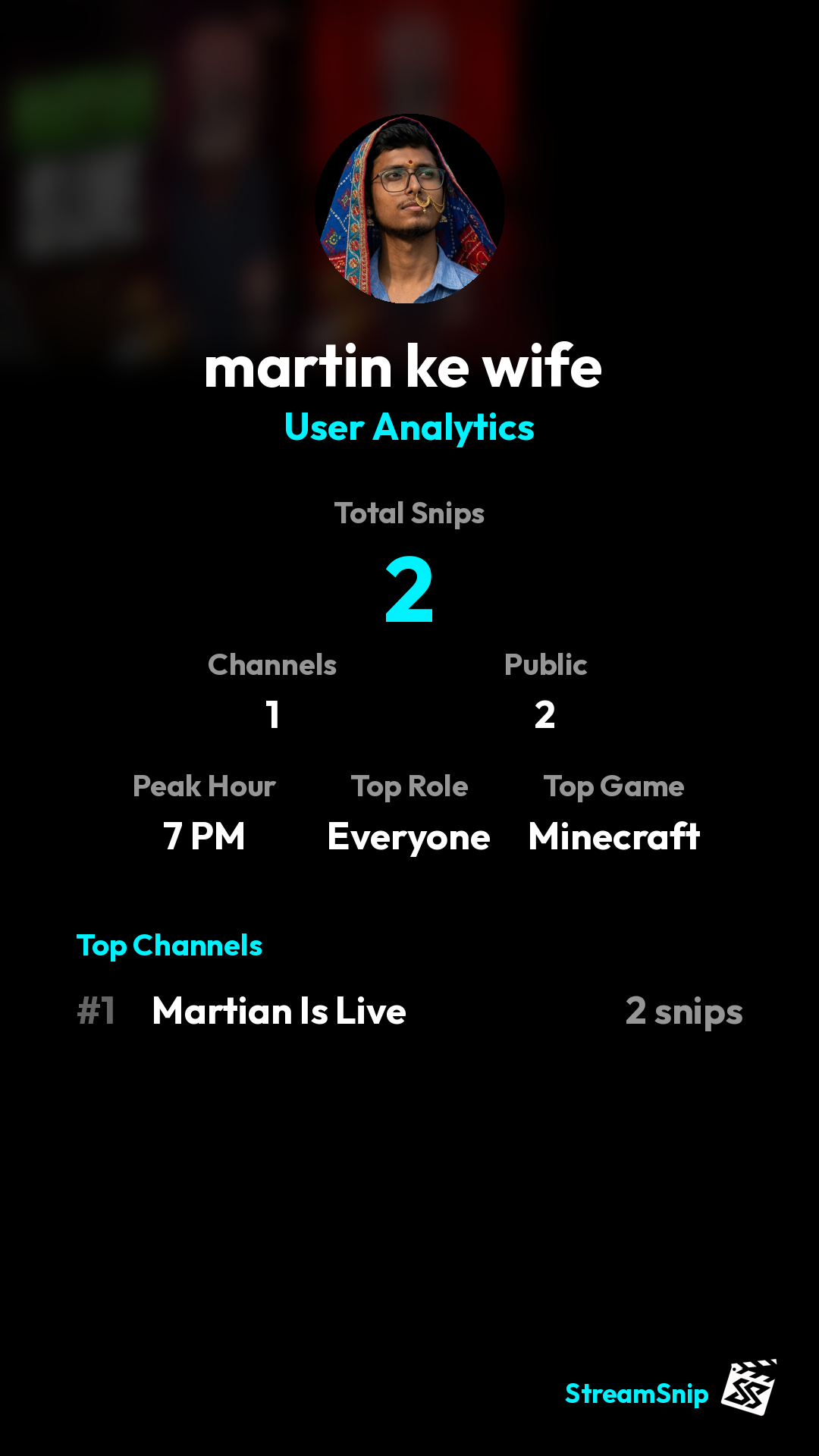 Stats Share Card