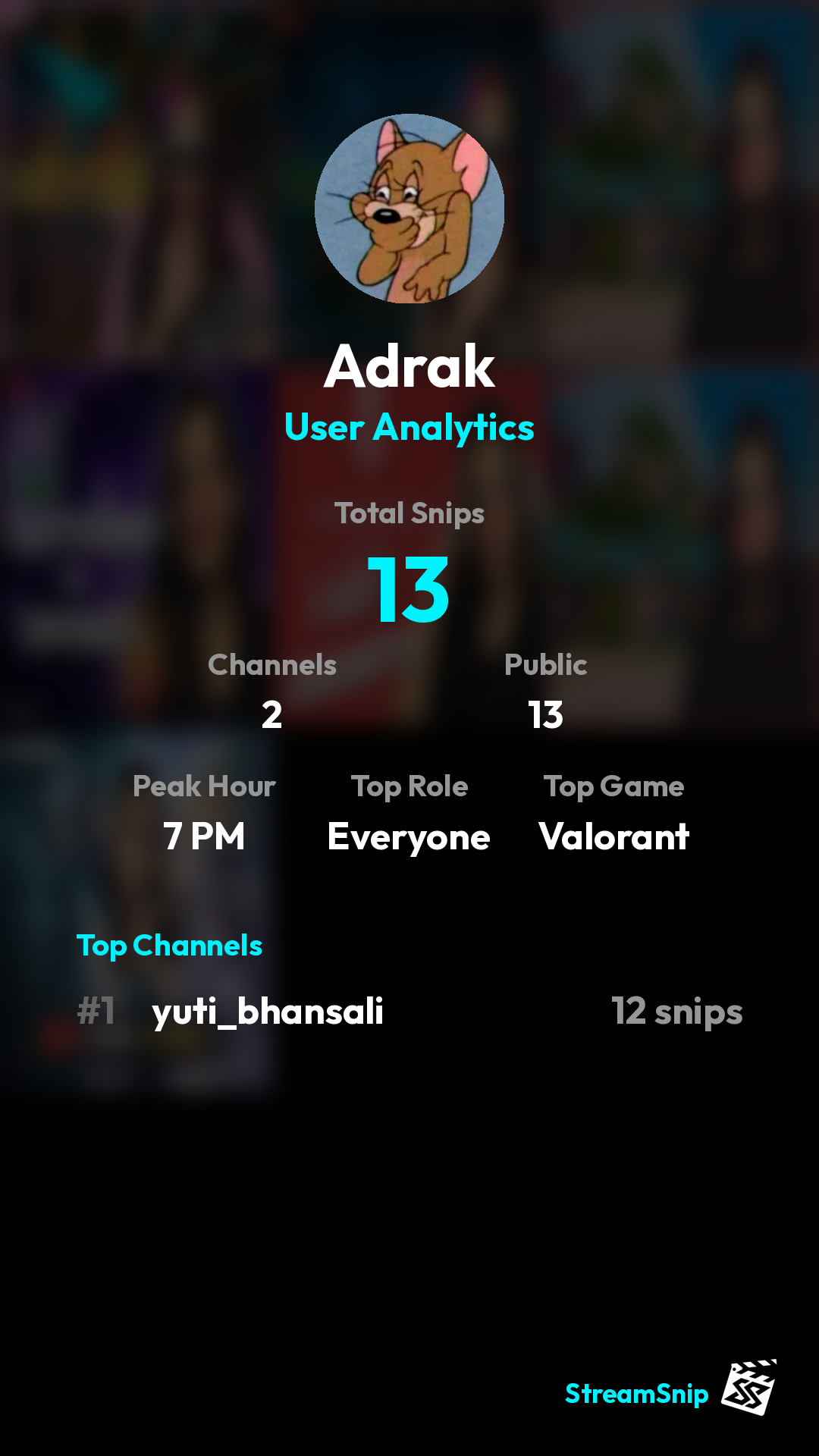 Stats Share Card