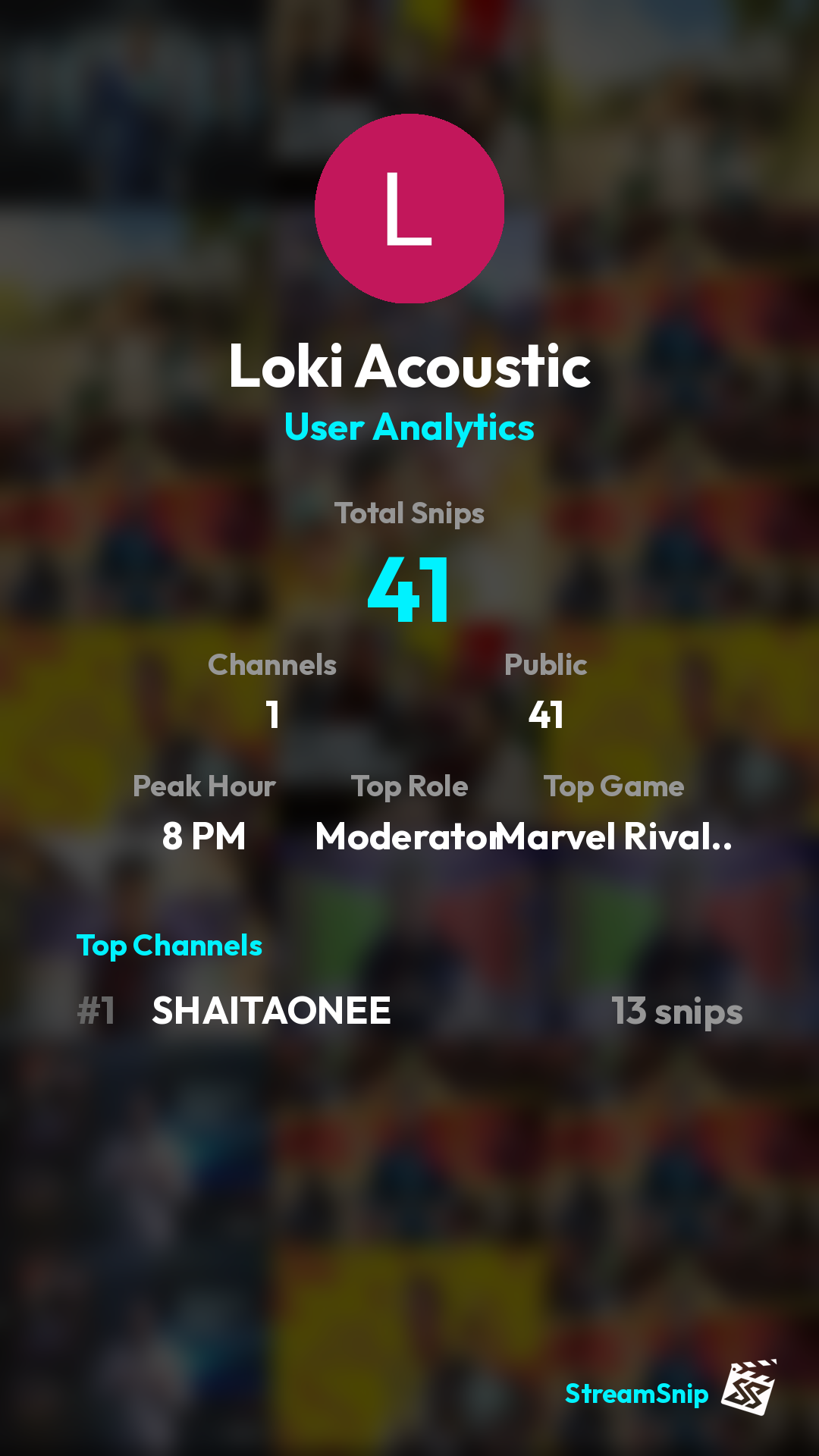 Stats Share Card