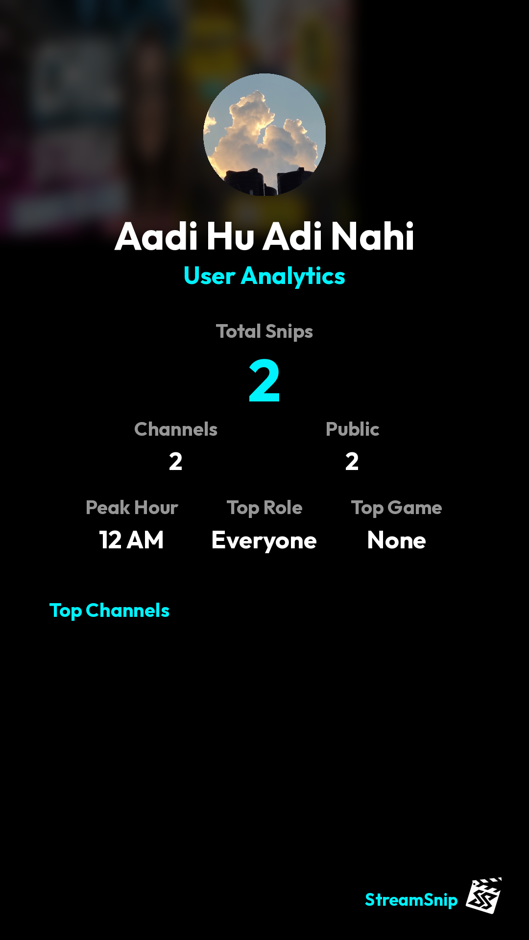 Stats Share Card